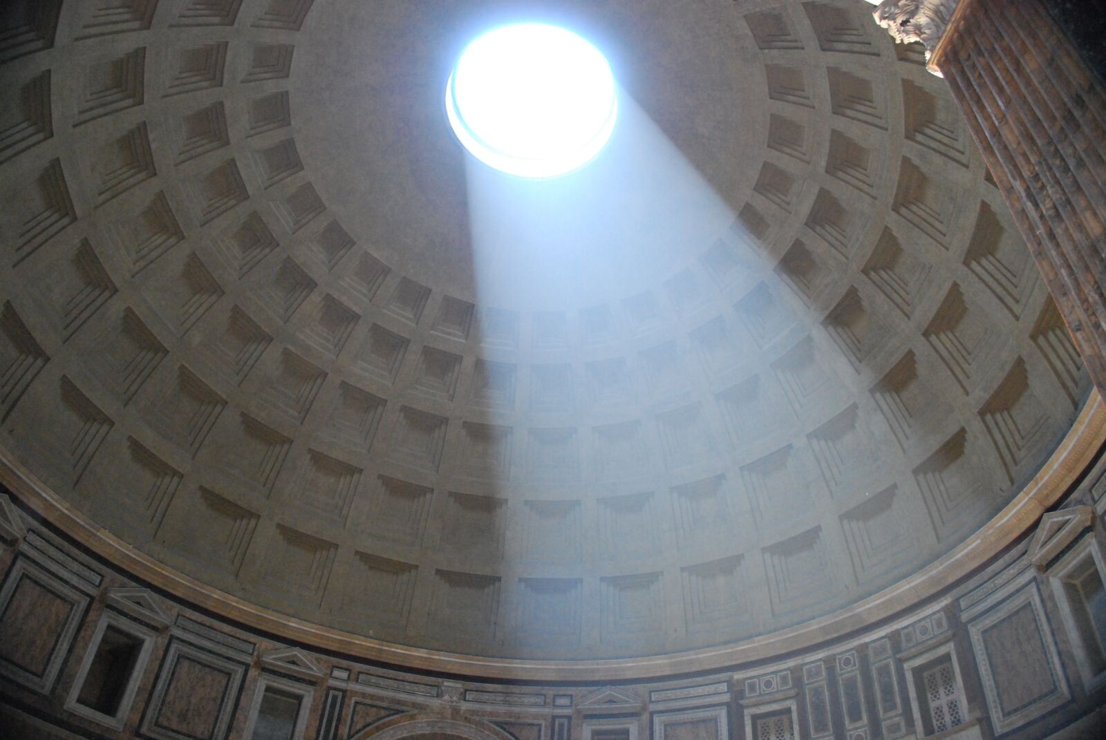 Nikon D60 sample photo. Pantheon, dome, rome photography