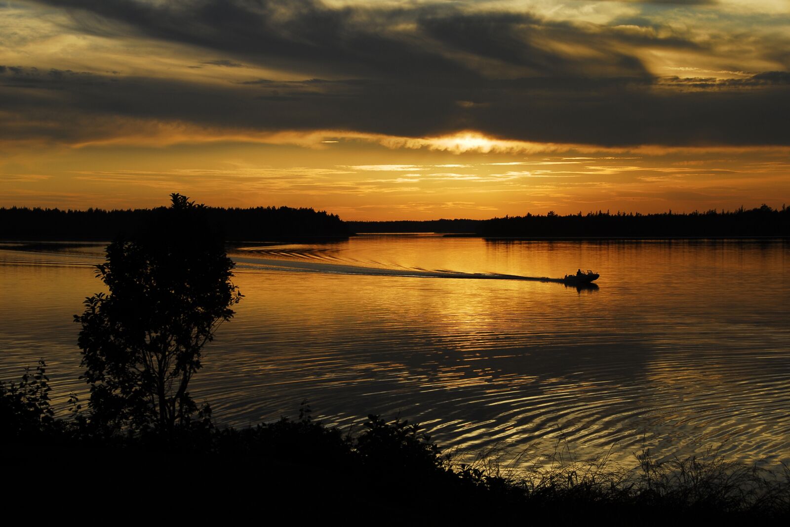 Nikon D200 sample photo. Sunset, evening, reflection photography