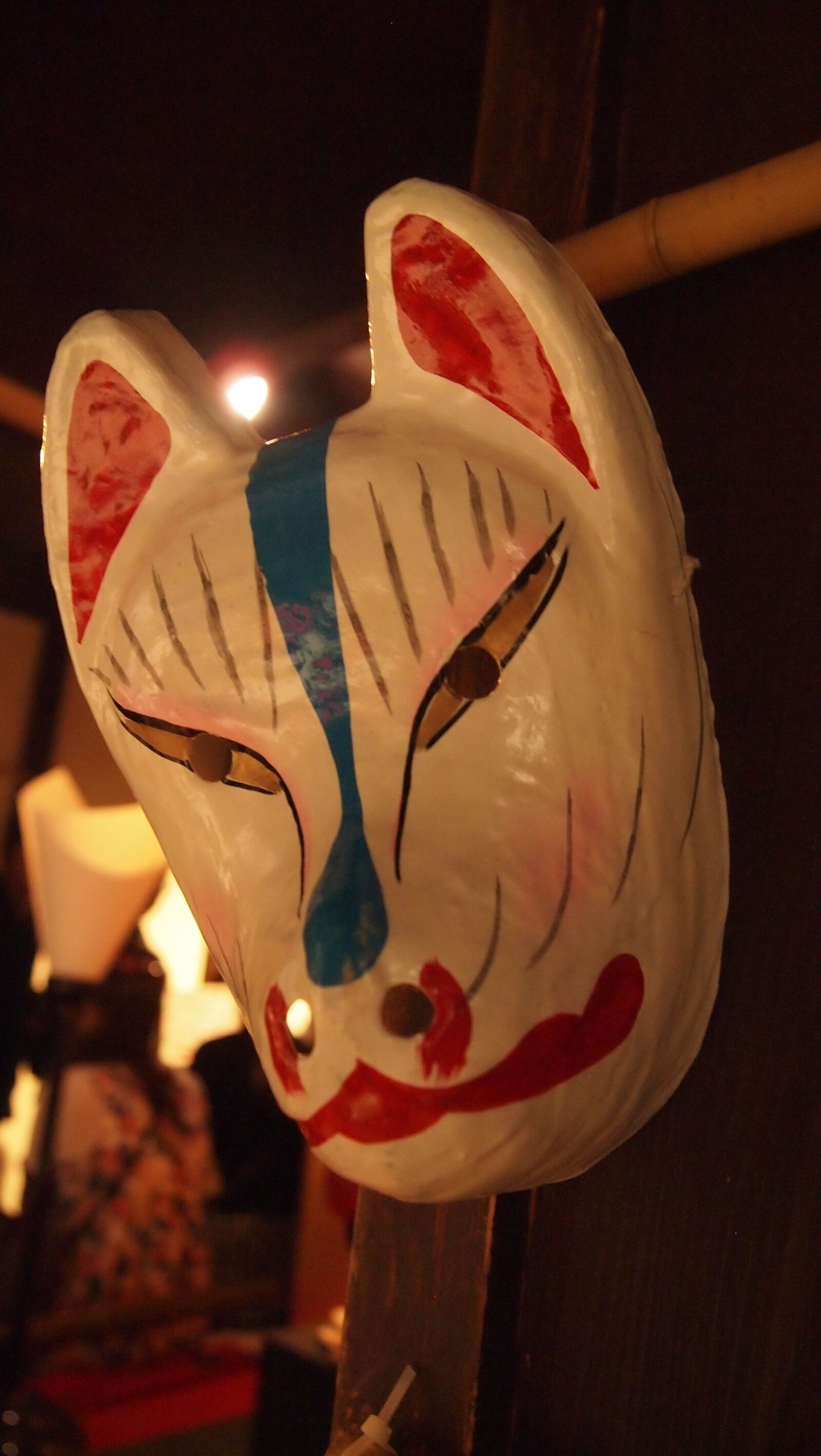 Olympus PEN E-PL2 sample photo. Japan, mask, oriental photography