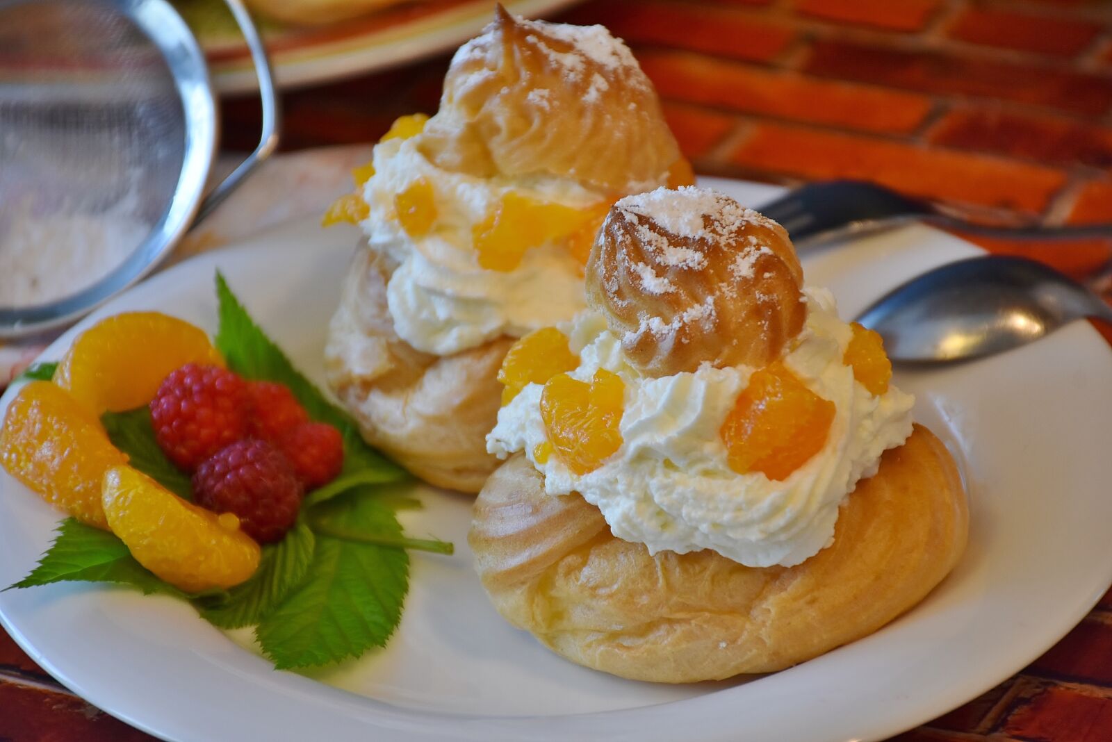 Nikon D7200 sample photo. Cream puff, pastries, bake photography
