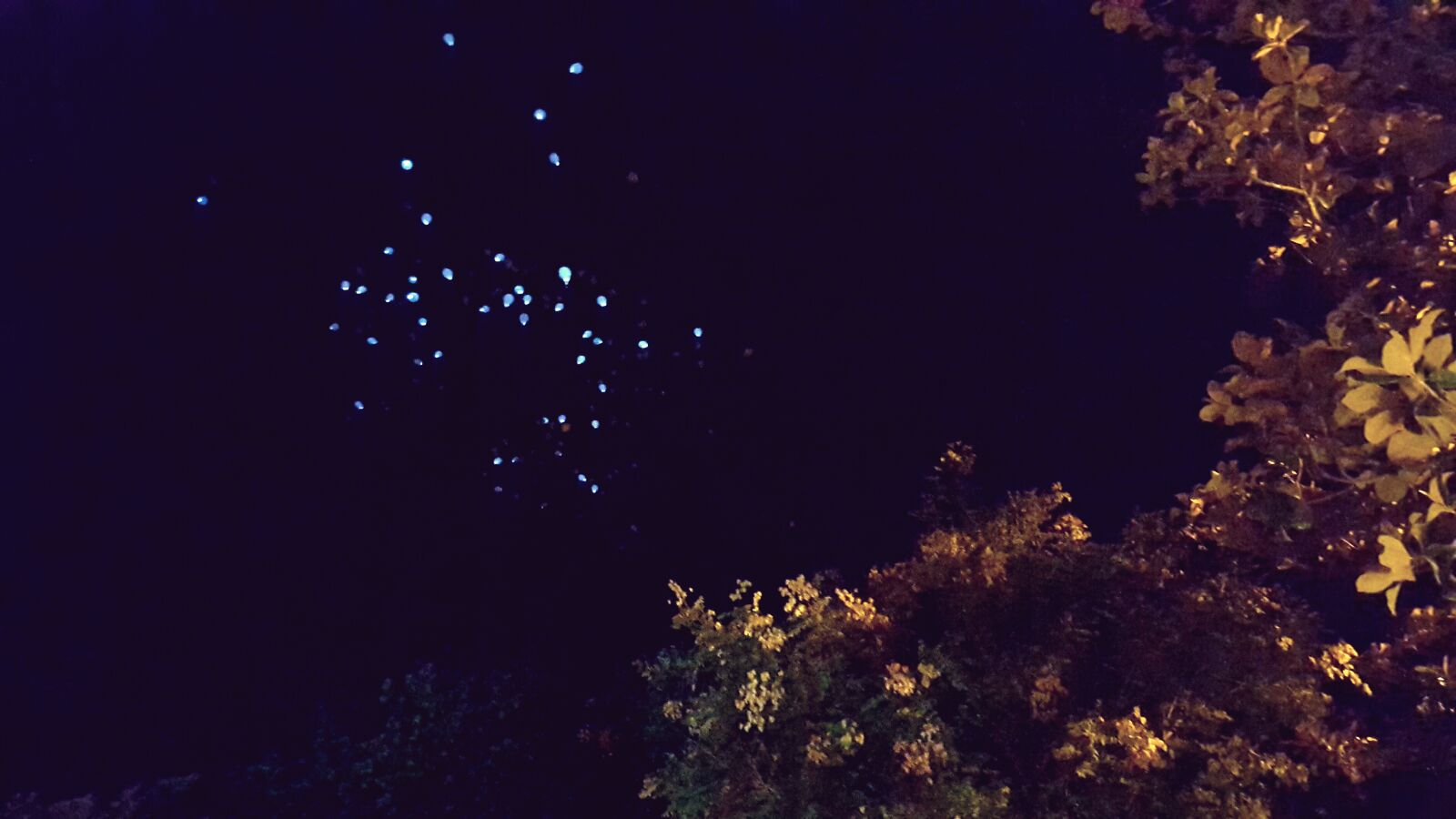 Samsung Galaxy S6 sample photo. Air, baloon, late, night photography