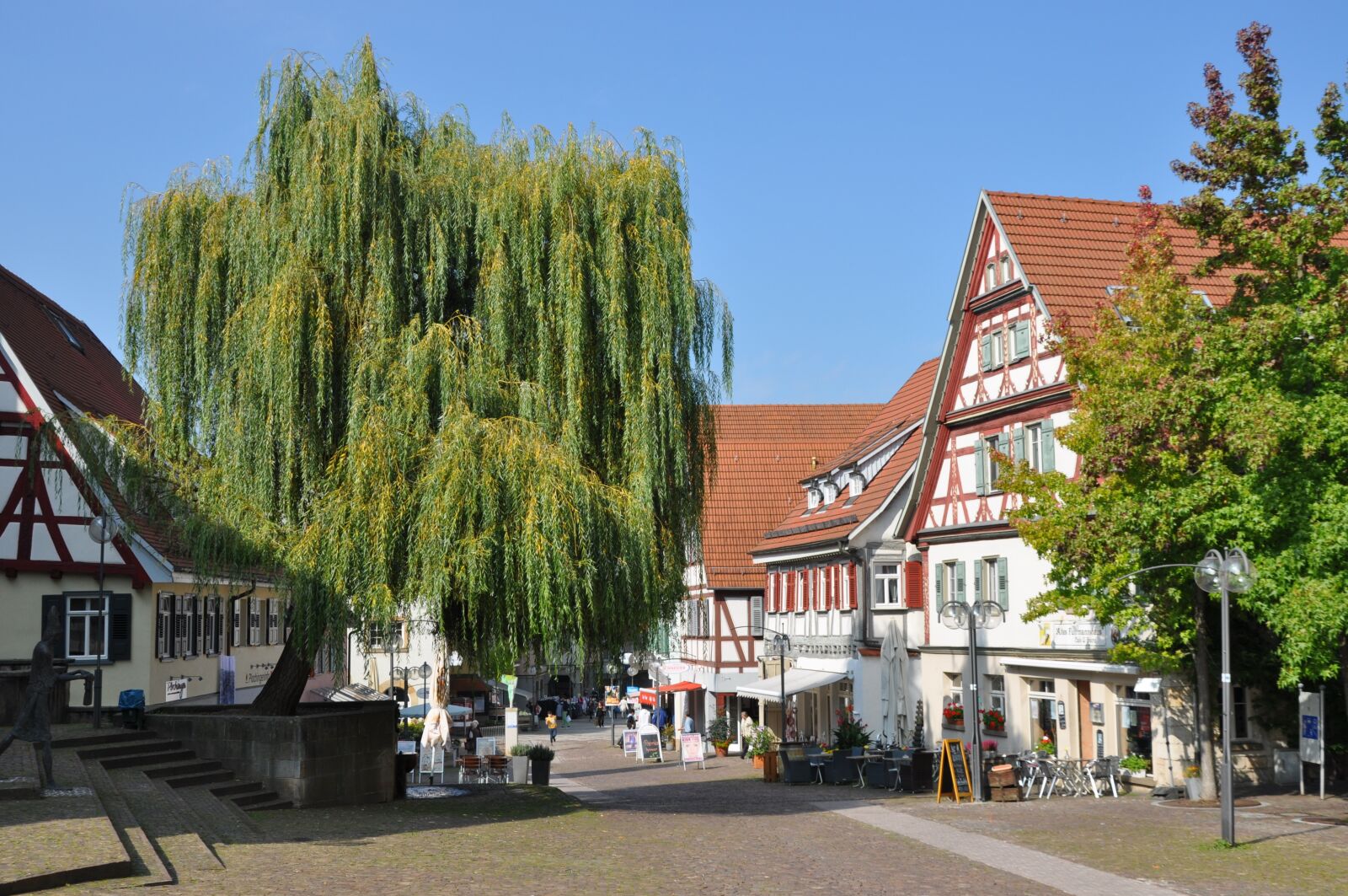 Nikon D5000 sample photo. Plochingen, neckar, marketplace photography