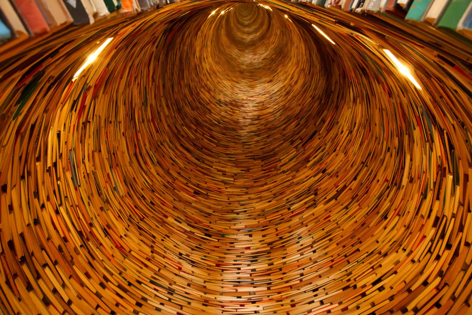 Canon EOS 5D Mark II sample photo. Books, tunnel, school, endless photography