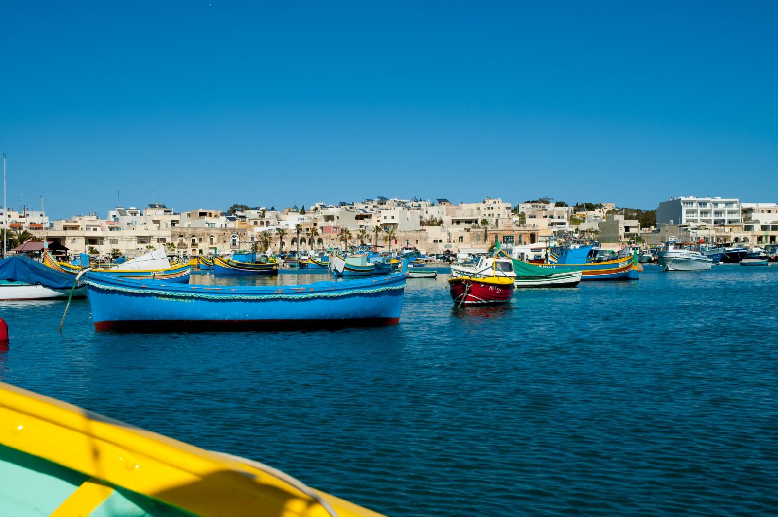 Nikon D70 sample photo. Malta, marsakloxx, boats photography