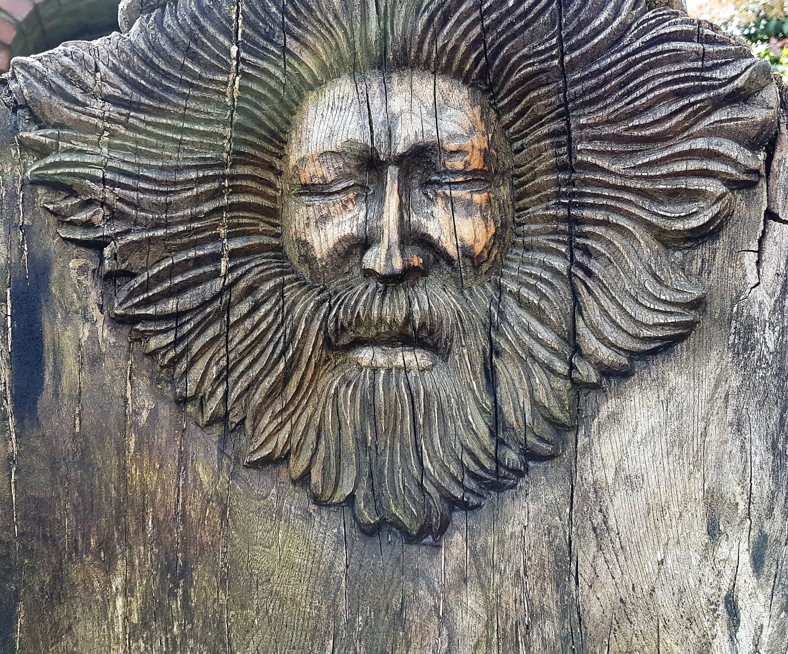 Samsung Galaxy S7 Edge sample photo. Face, wood carving, man photography