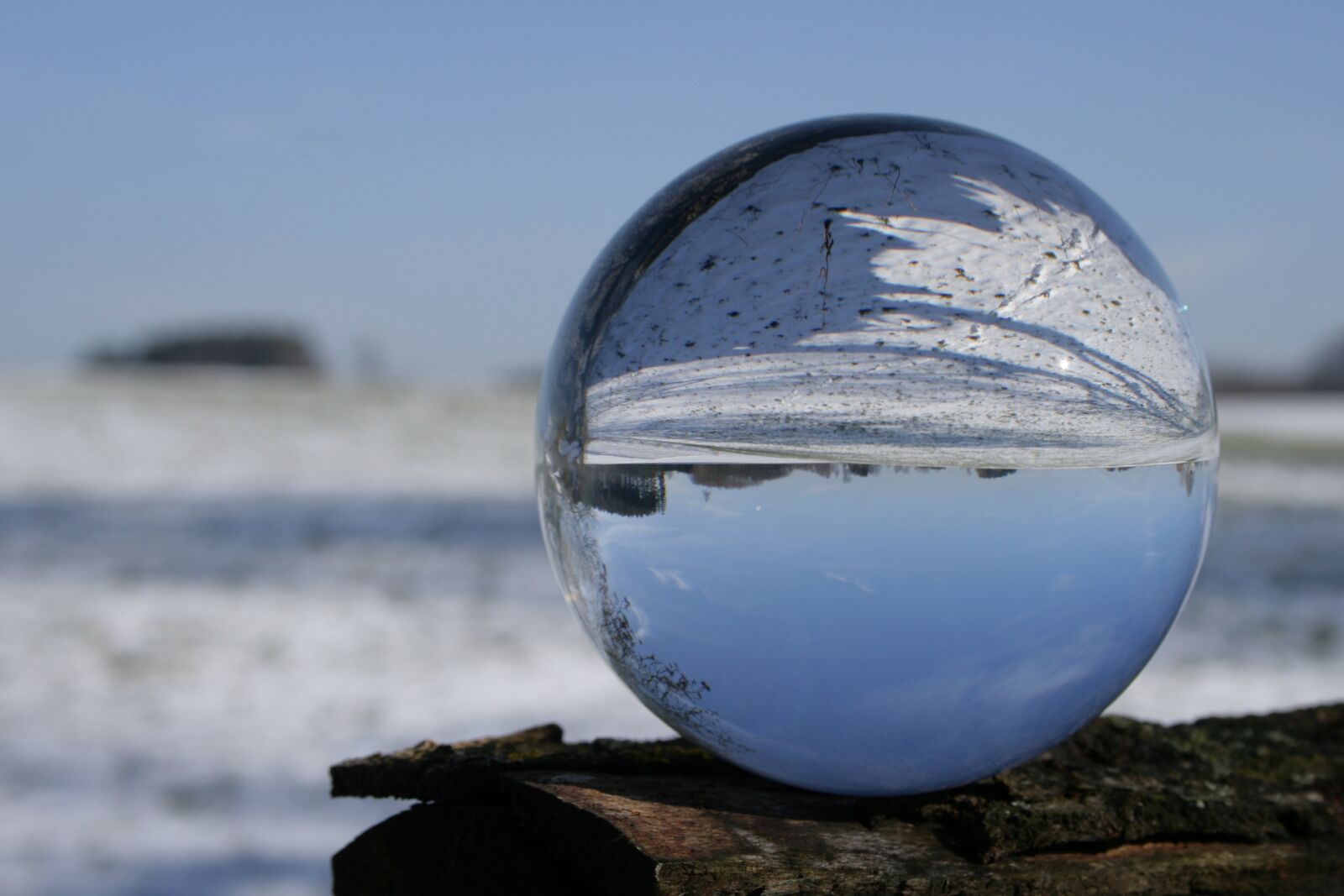 Canon EOS 400D (EOS Digital Rebel XTi / EOS Kiss Digital X) sample photo. Glass ball, photo, upside photography