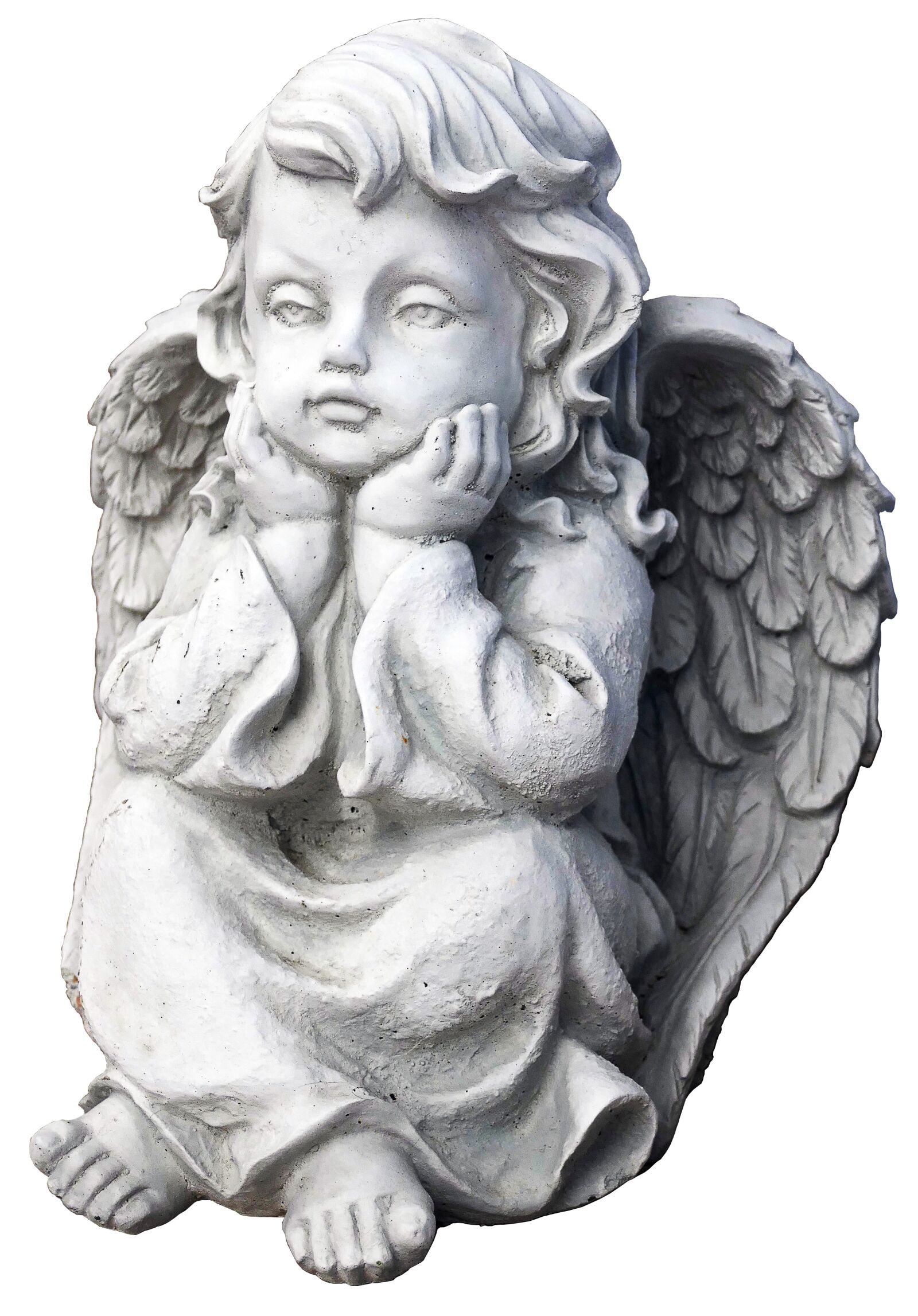 Panasonic Lumix DMC-FZ1000 sample photo. Angel, figure, sitting photography