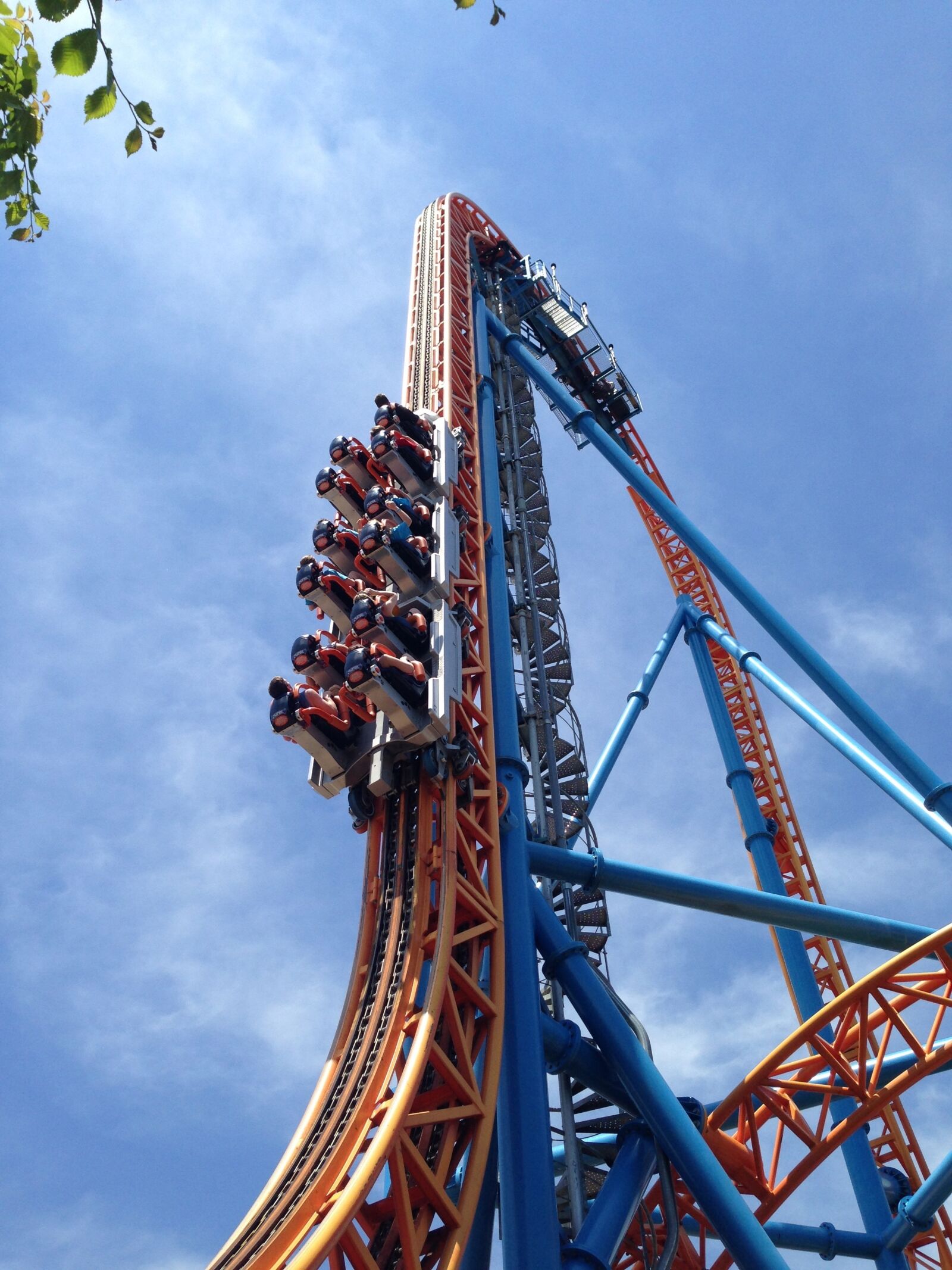 Apple iPhone 5 sample photo. Roller coaster, amusement park photography