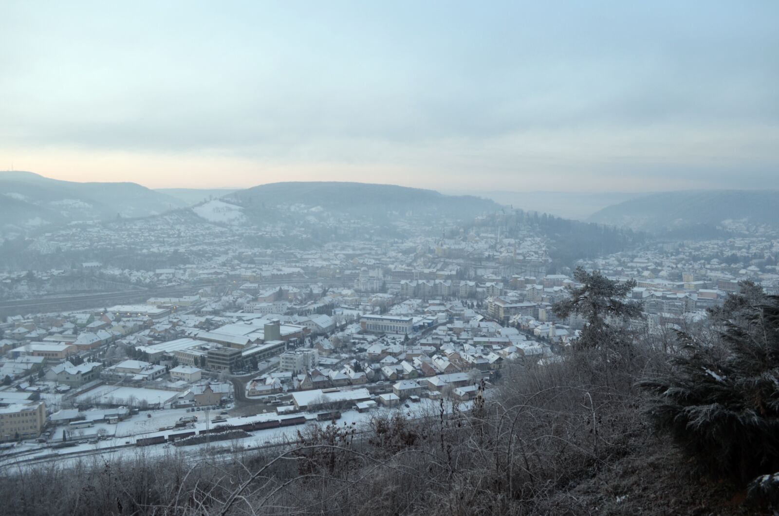 Nikon D5100 sample photo. Sighisoara, winter, panorama photography