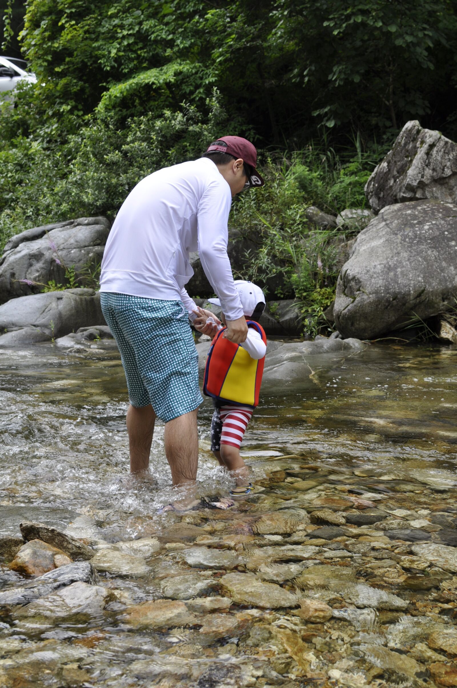 Nikon D5000 sample photo. Together, dad, son photography