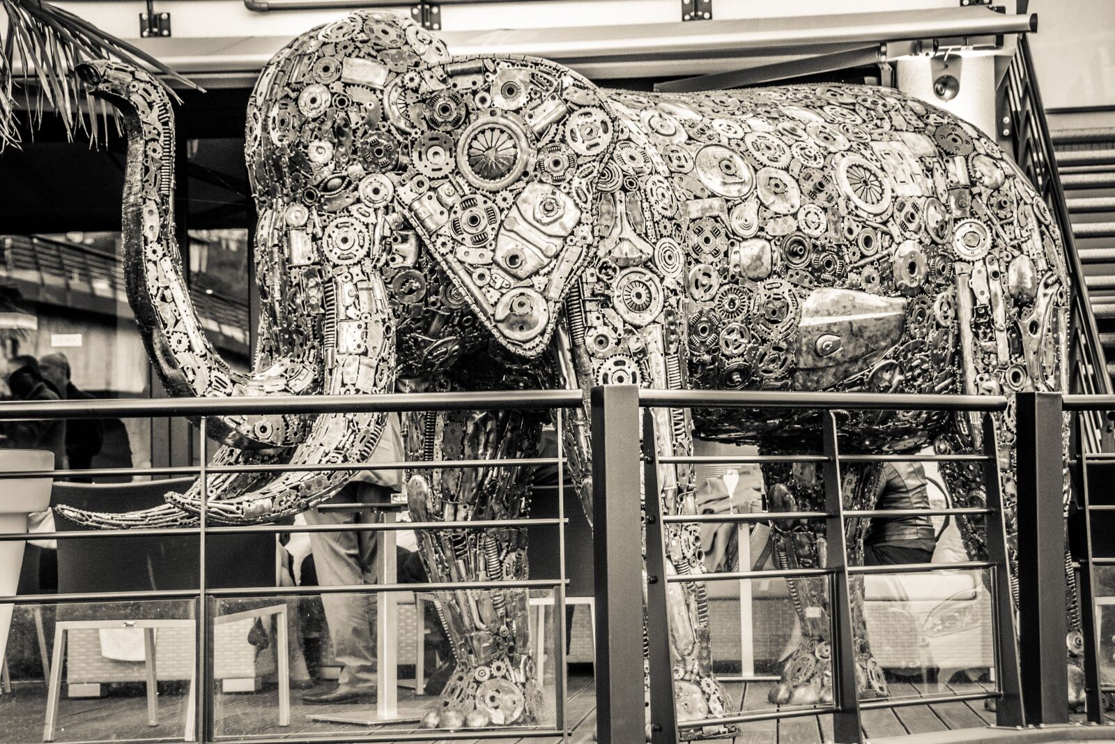 Nikon D3100 sample photo. Sculpture, elephant, modern photography