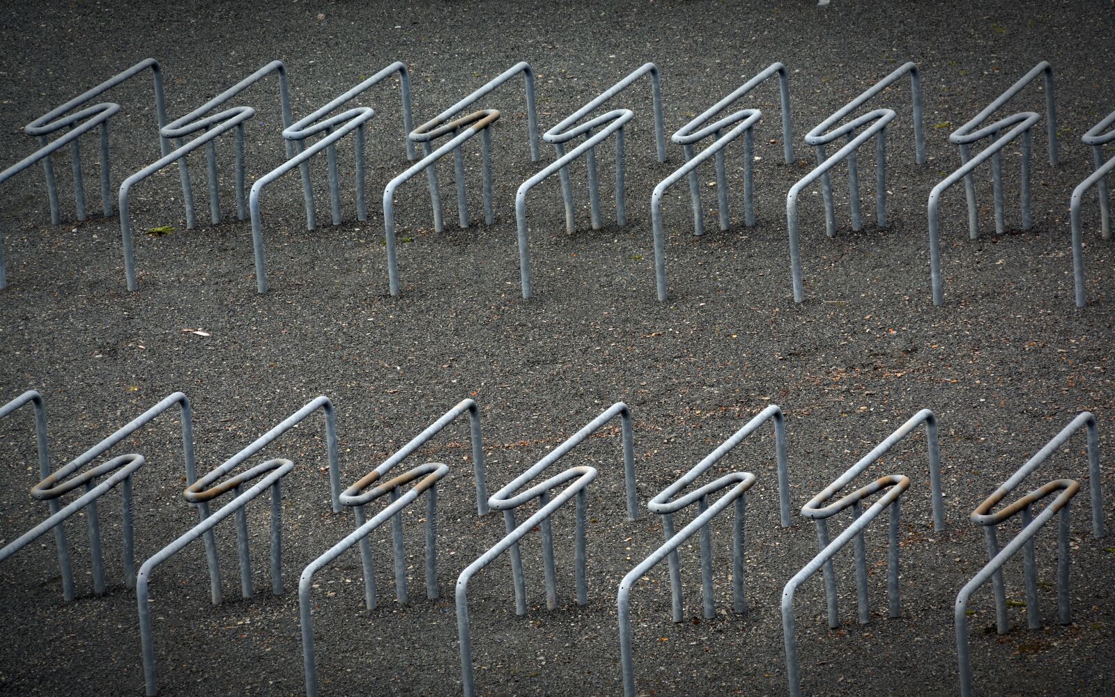 Nikon D5200 sample photo. Bike racks, modern, iron photography