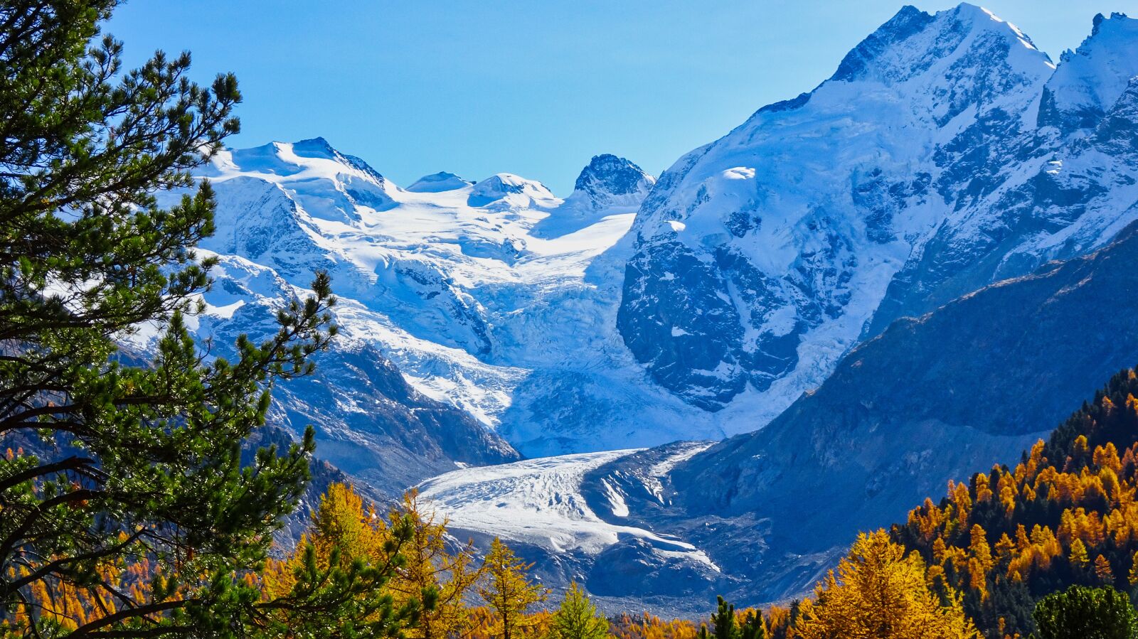 Sony Cyber-shot DSC-WX500 sample photo. Switzerland, glacier, autumn photography