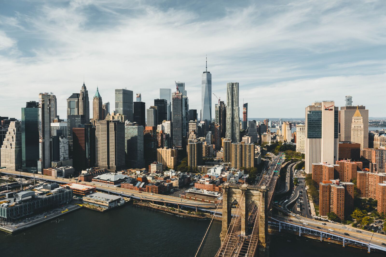 Canon EF 24-70mm F4L IS USM sample photo. Skyline, new york, bridge photography