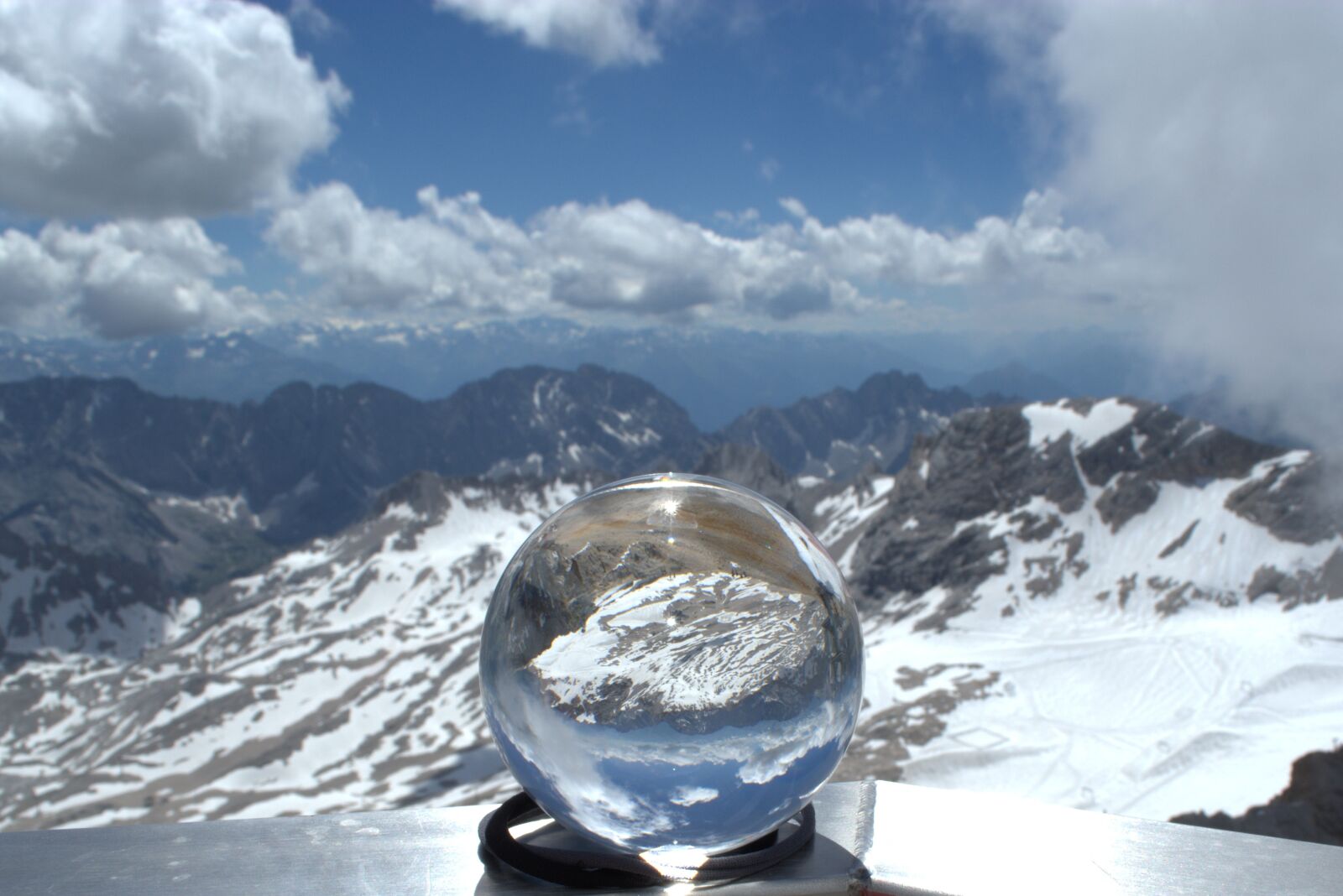 Nikon D5200 sample photo. Zugspitze, glass ball, globe photography