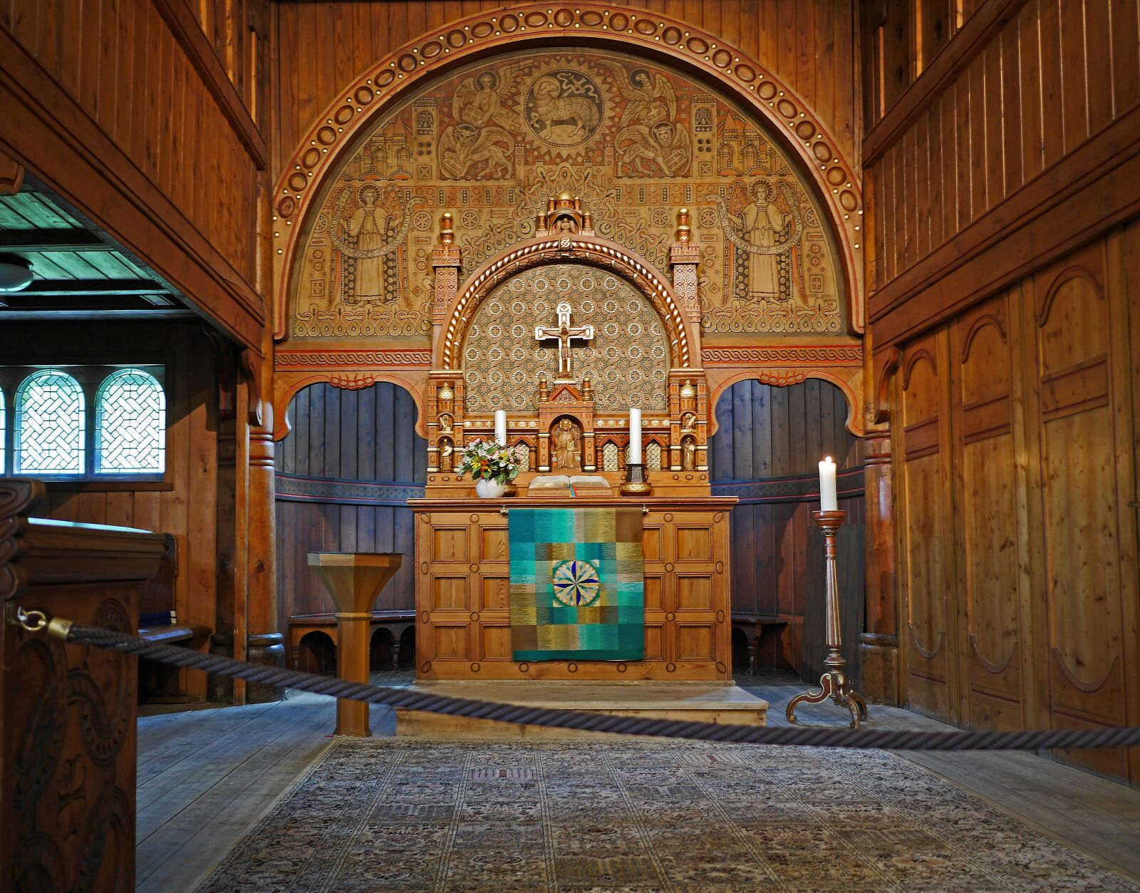 Panasonic Lumix DMC-GH3 sample photo. Stave church, sanctuary, timber photography