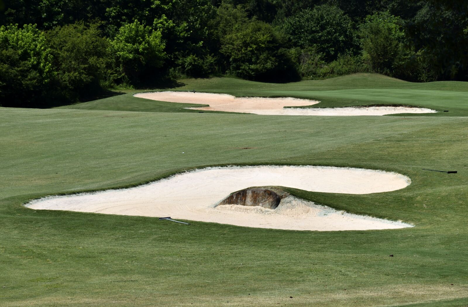 Nikon D3300 sample photo. Sand trap, golf, course photography