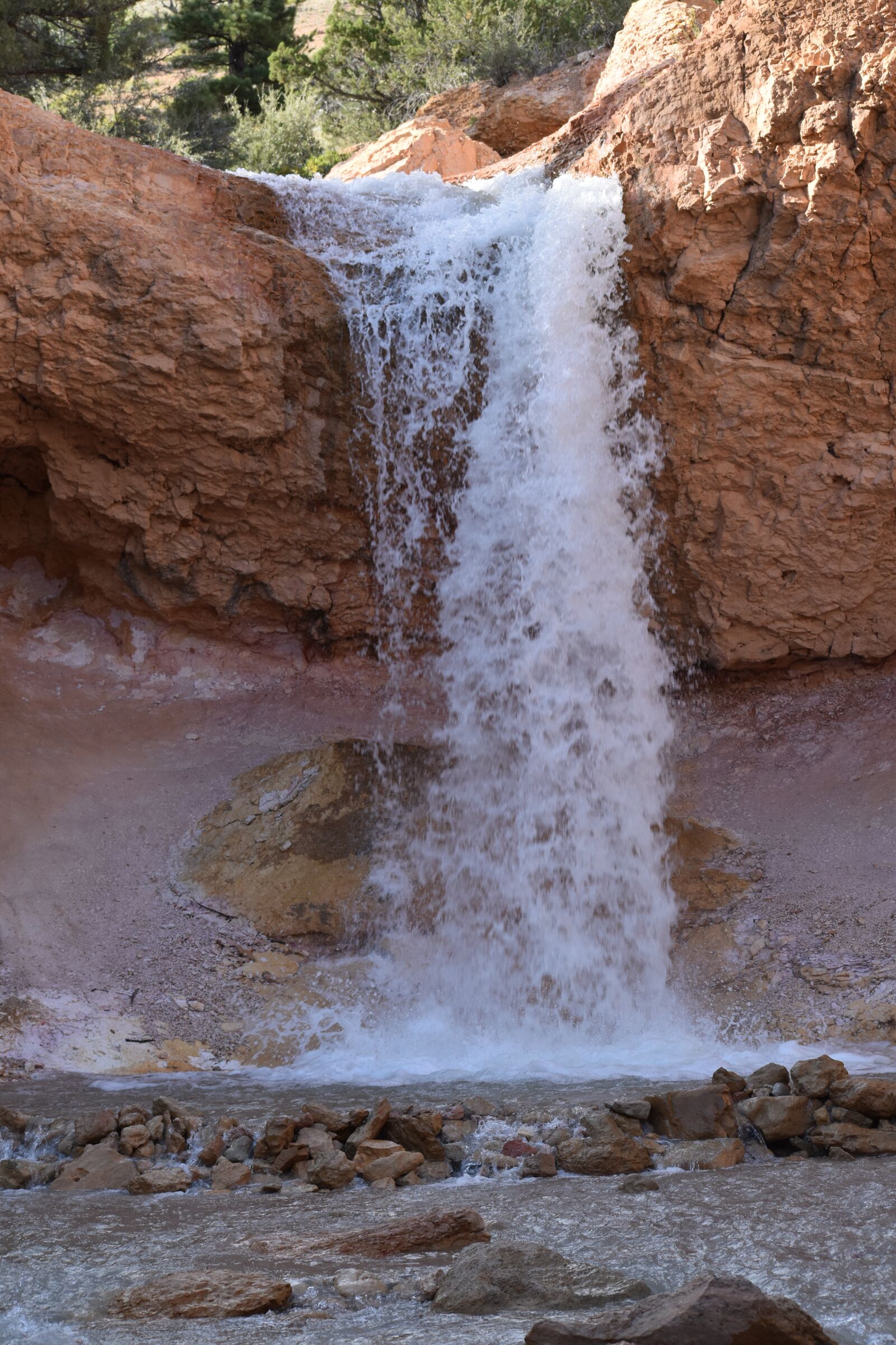 Nikon D5600 sample photo. Waterfall, water, rock photography