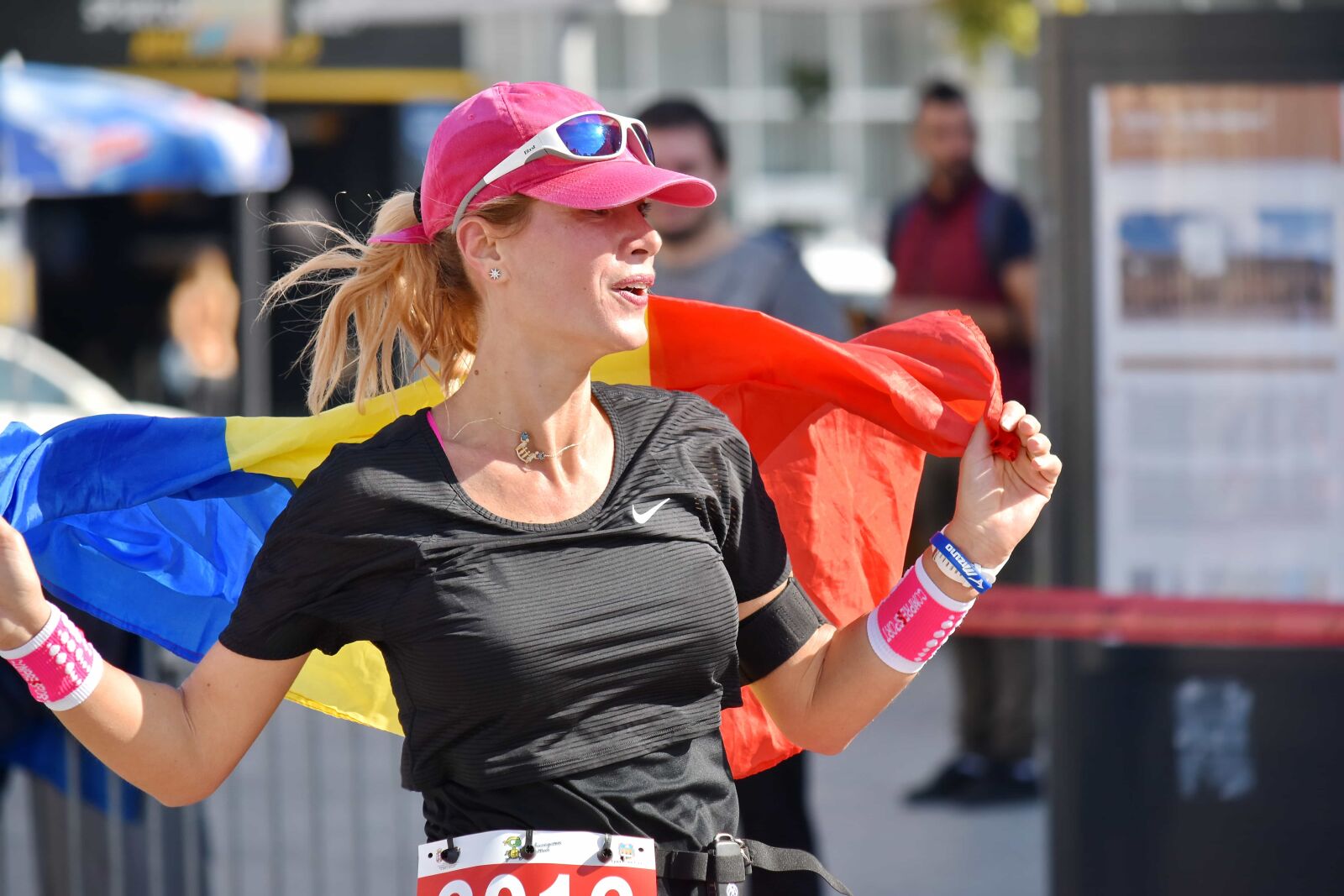 Nikon D5500 sample photo. Celebration, champion, cheerful, flag photography