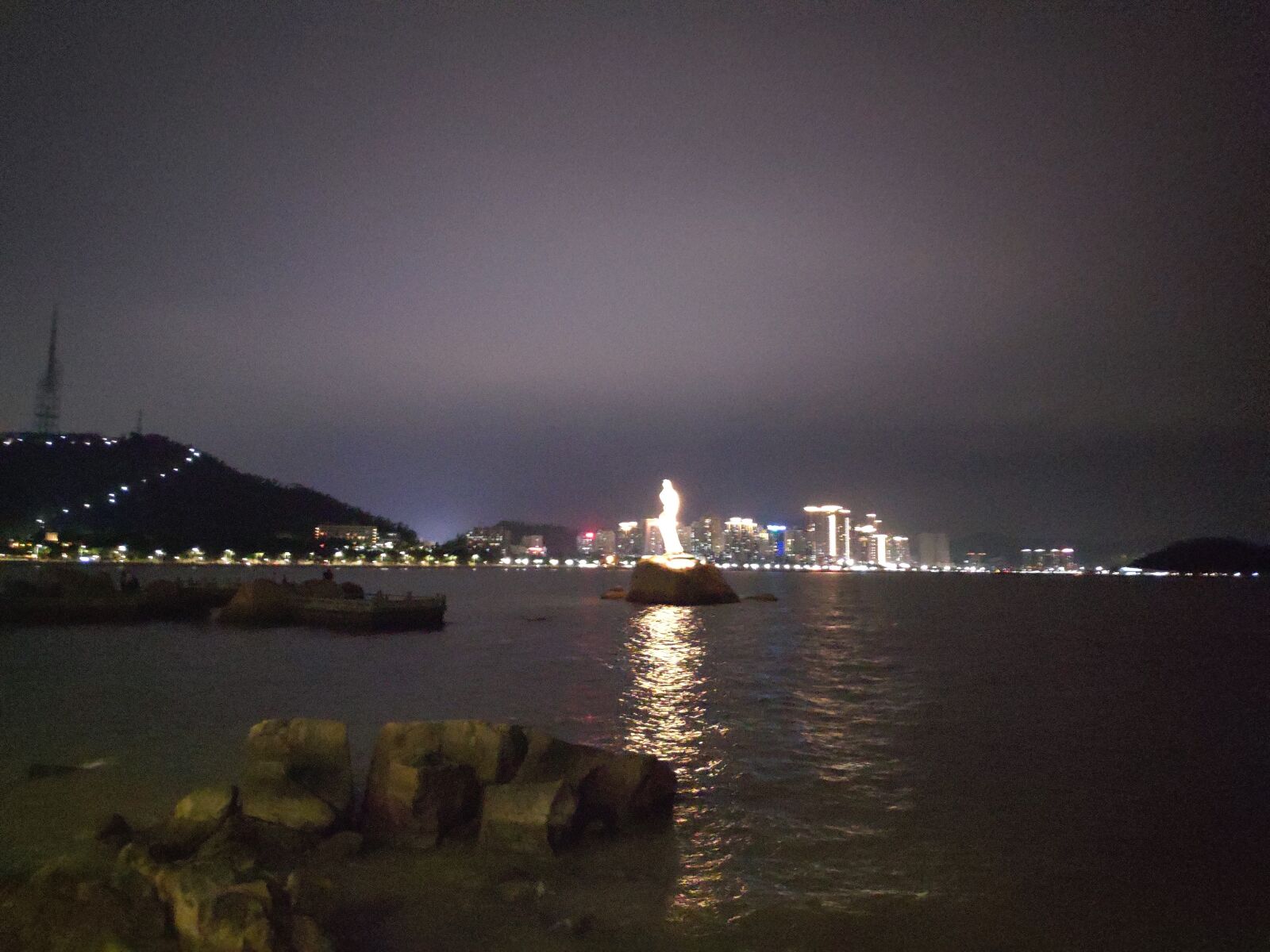 Xiaomi MI 8 SE sample photo. Zhuhai, night view, the photography