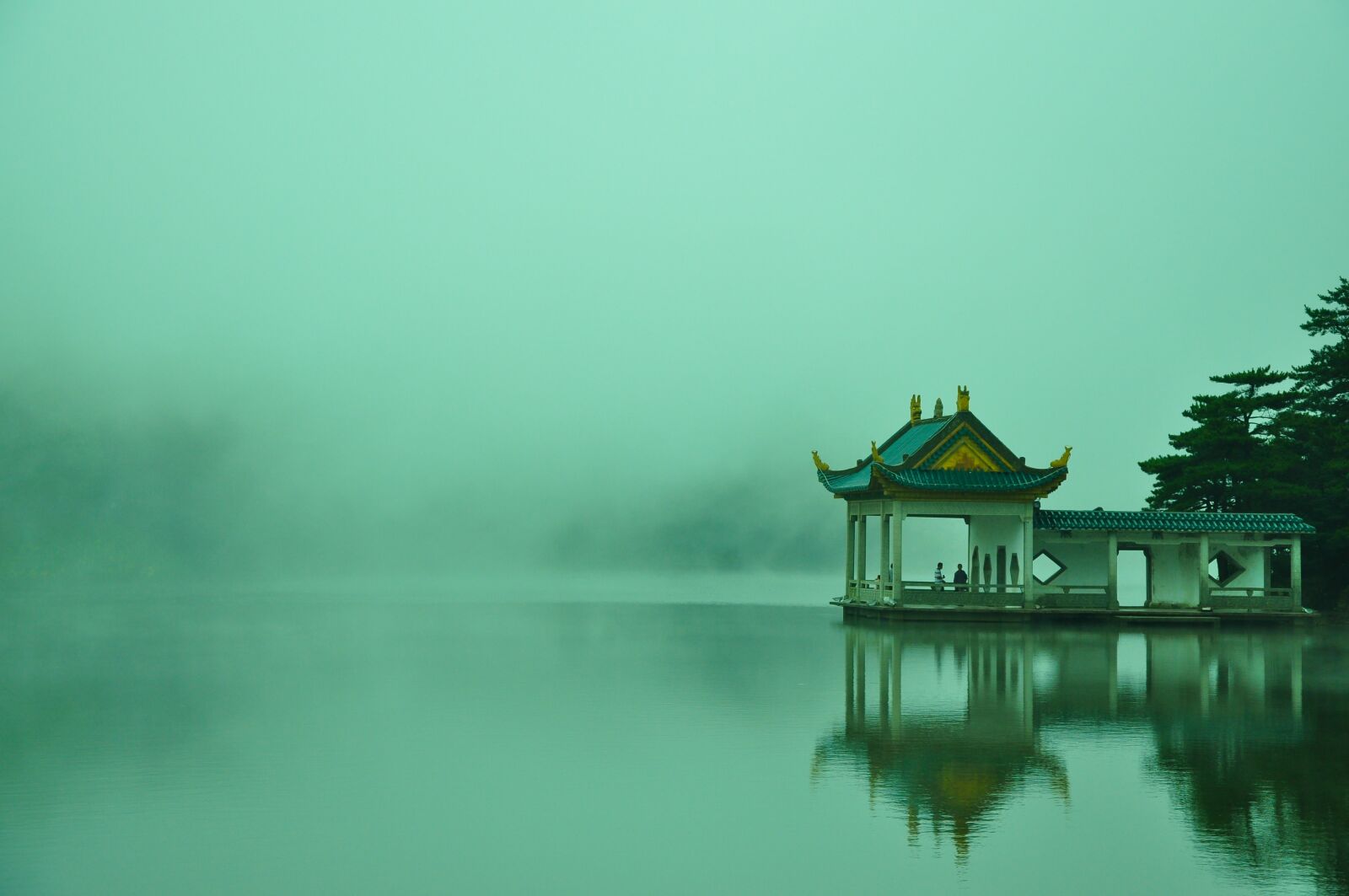 Nikon D90 sample photo. Tourism, lake, lushan photography