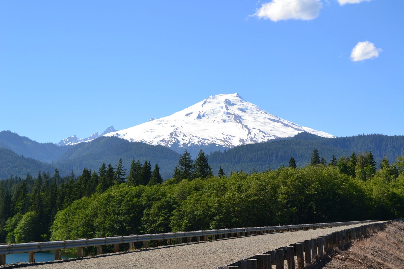 Nikon D3100 sample photo. Mountain, clouds, trees photography