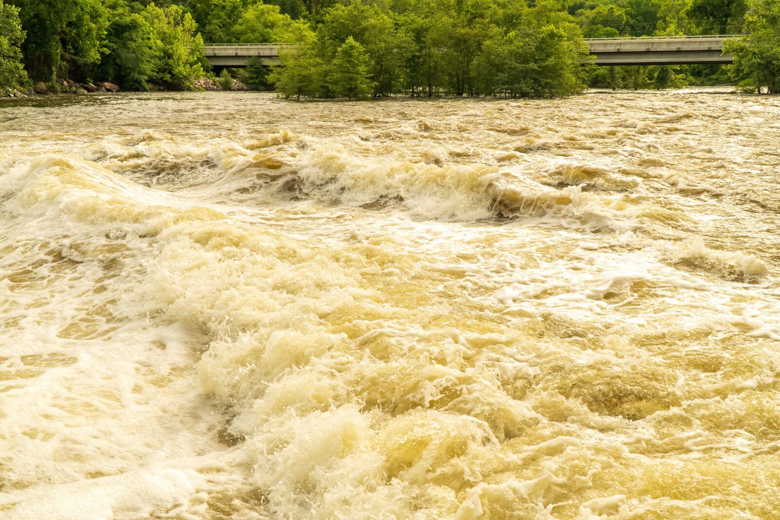 Sony E PZ 18-105mm F4 G OSS sample photo. Heavy rain, torrent, flood photography