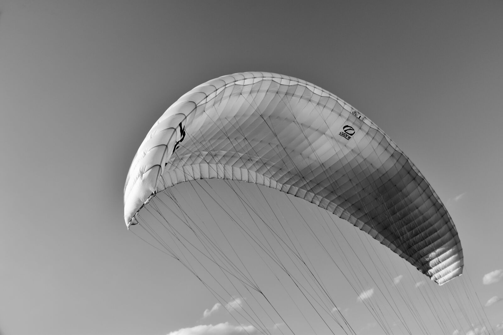 Nikon D5600 sample photo. Paragliding, paraglider wing, black photography
