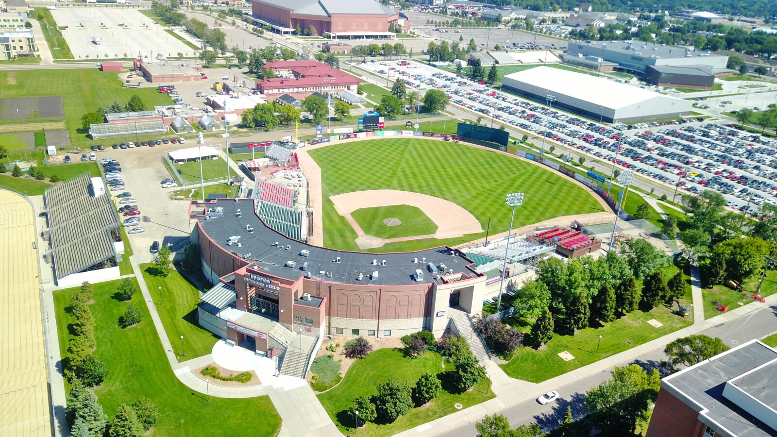 DJI FC220 sample photo. Aerial, baseball, stadium photography