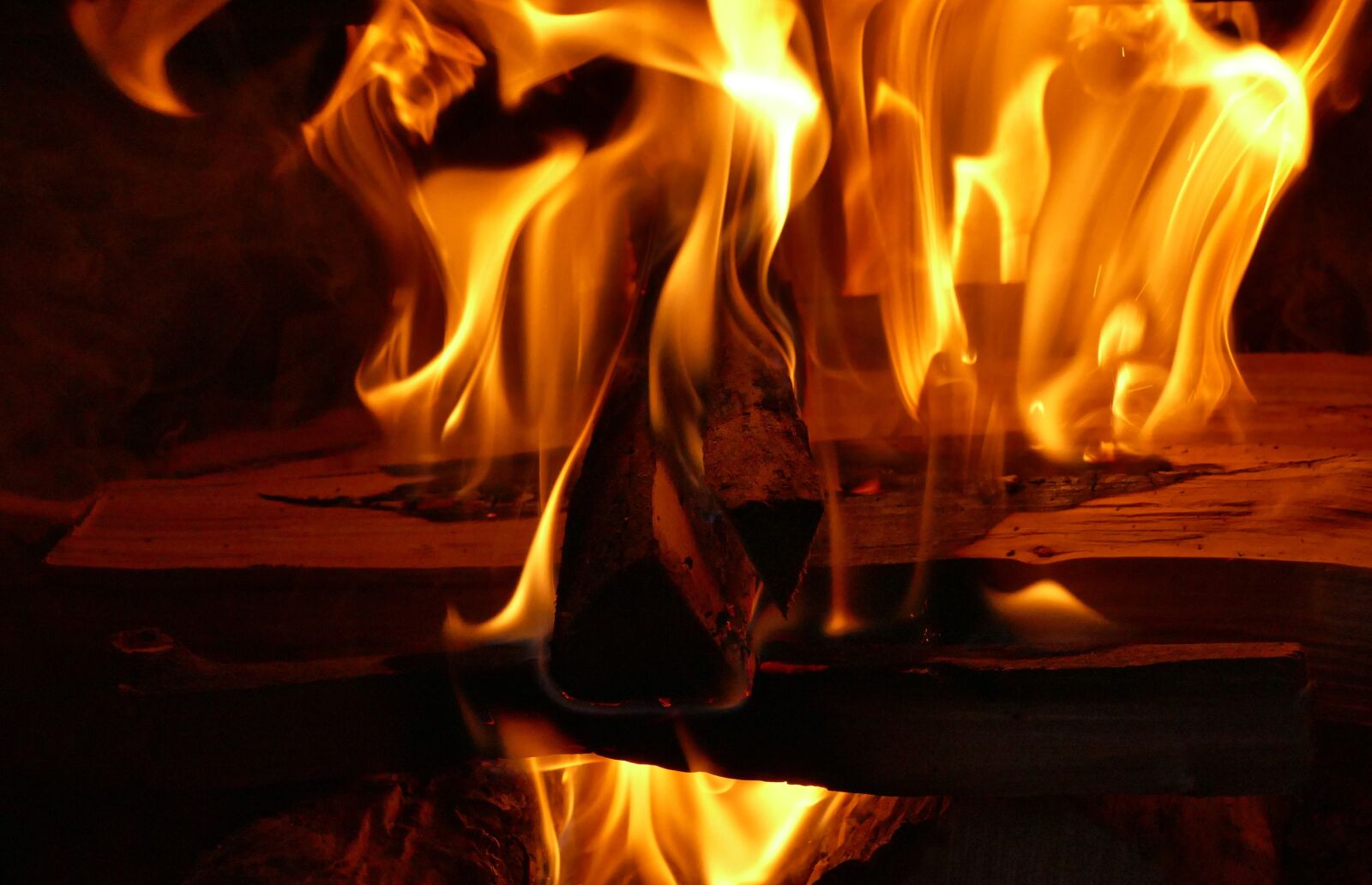 Panasonic Lumix DMC-FZ1000 sample photo. The flames, burning, wood photography
