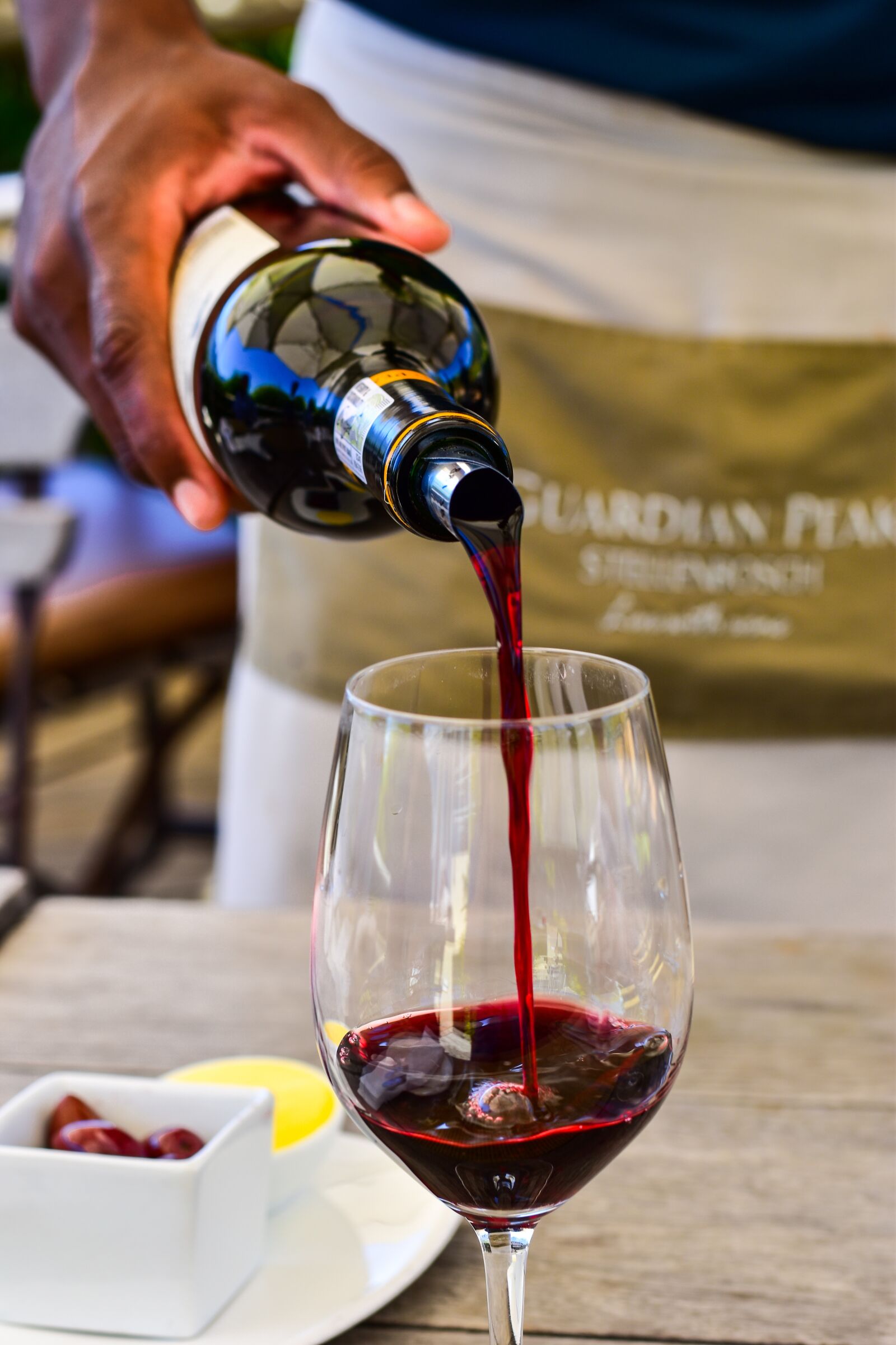 Nikon D5500 sample photo. Guardian peak winery, wine photography