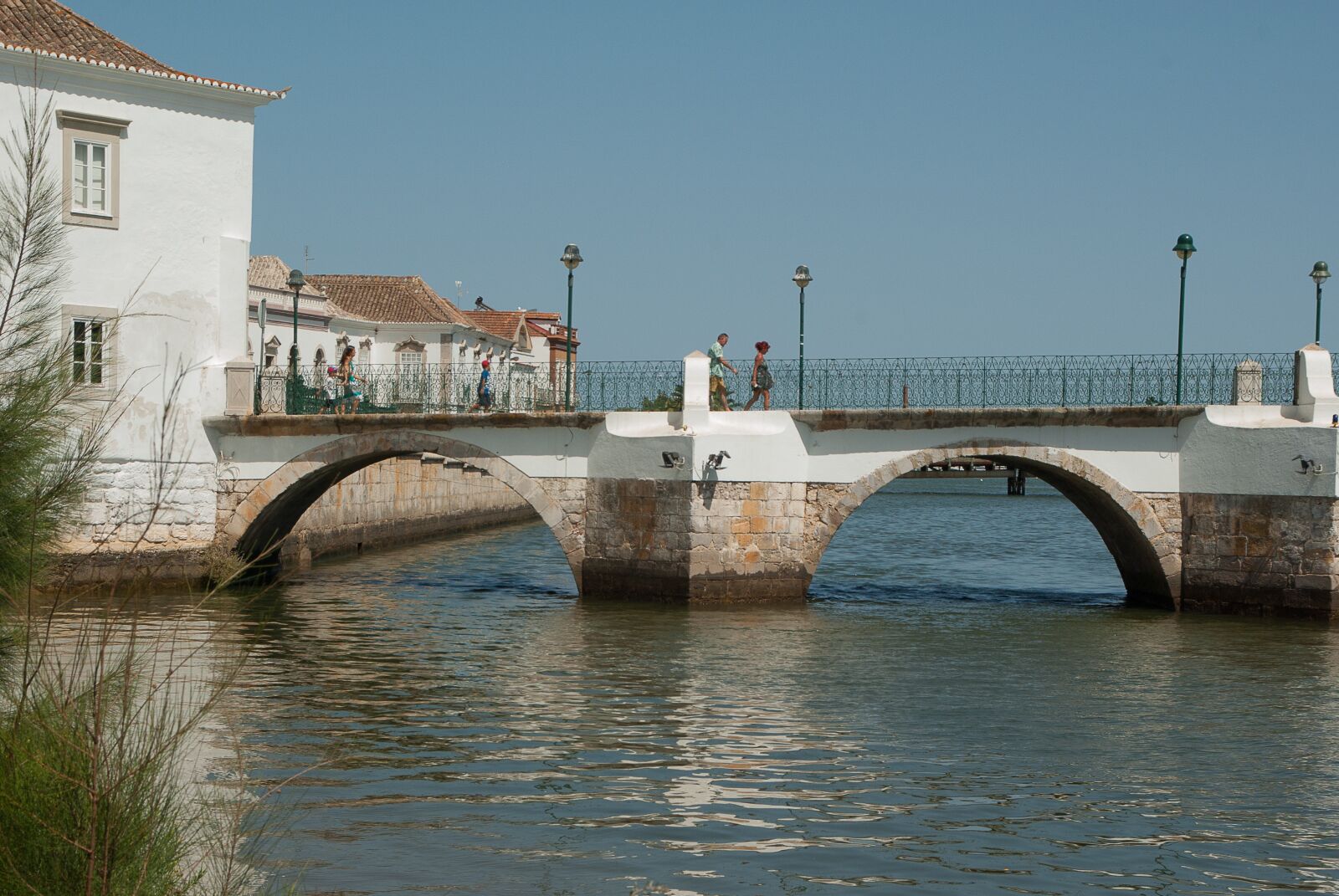 Pentax K10D sample photo. Portugal, tavira, bridge photography