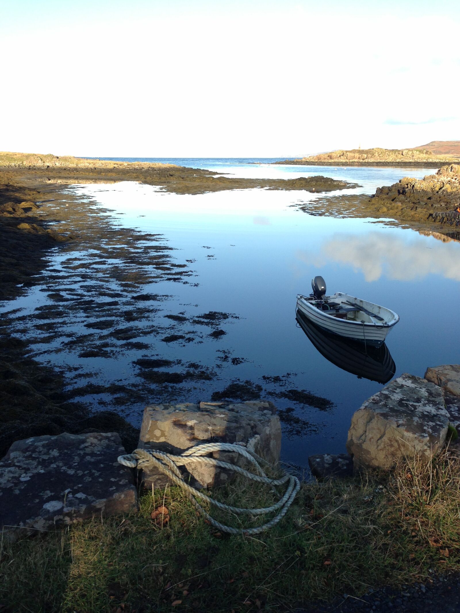 Apple iPhone 5 sample photo. Boat, scotland, calm photography