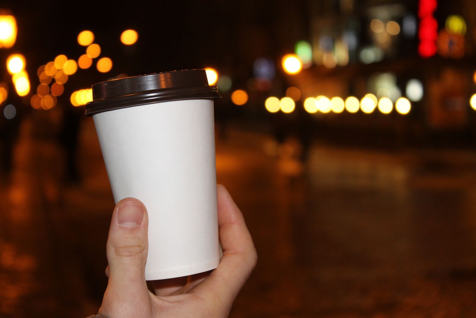 Canon EOS 1100D (EOS Rebel T3 / EOS Kiss X50) sample photo. Coffee, cup, lights photography