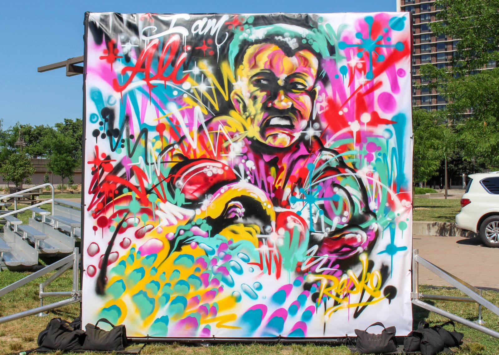 Canon EOS 700D (EOS Rebel T5i / EOS Kiss X7i) sample photo. Graffiti, muhammad ali, celebration photography