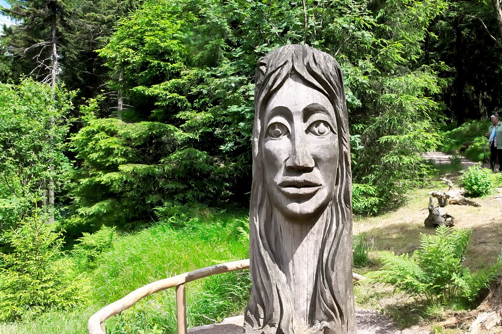 Nikon D3300 sample photo. Figure, log, wood photography