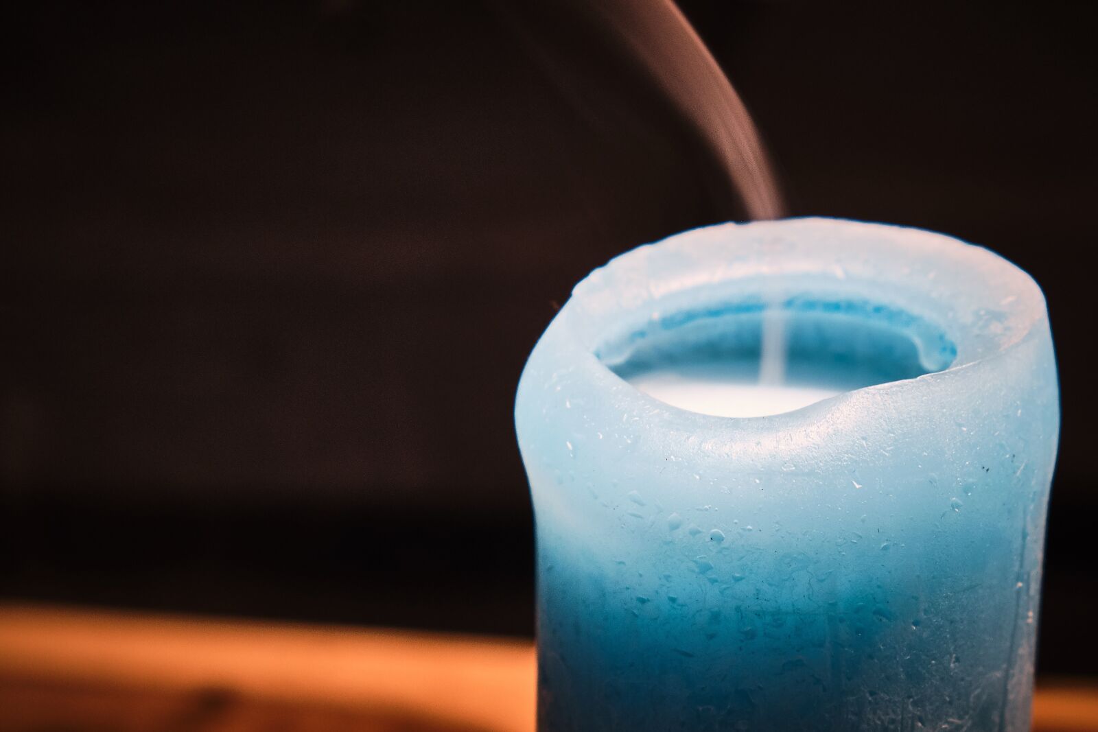 Fujifilm XF 18-55mm F2.8-4 R LM OIS sample photo. Candle, blue, close up photography