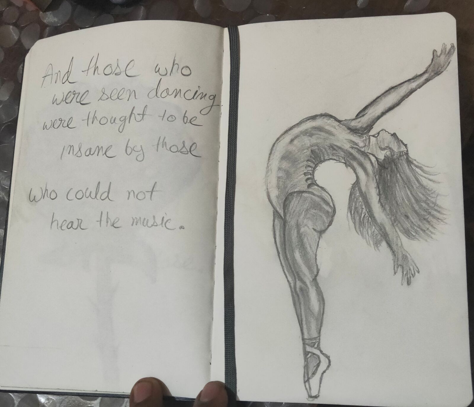 OPPO K3 sample photo. Ballerina, sketch, dance photography