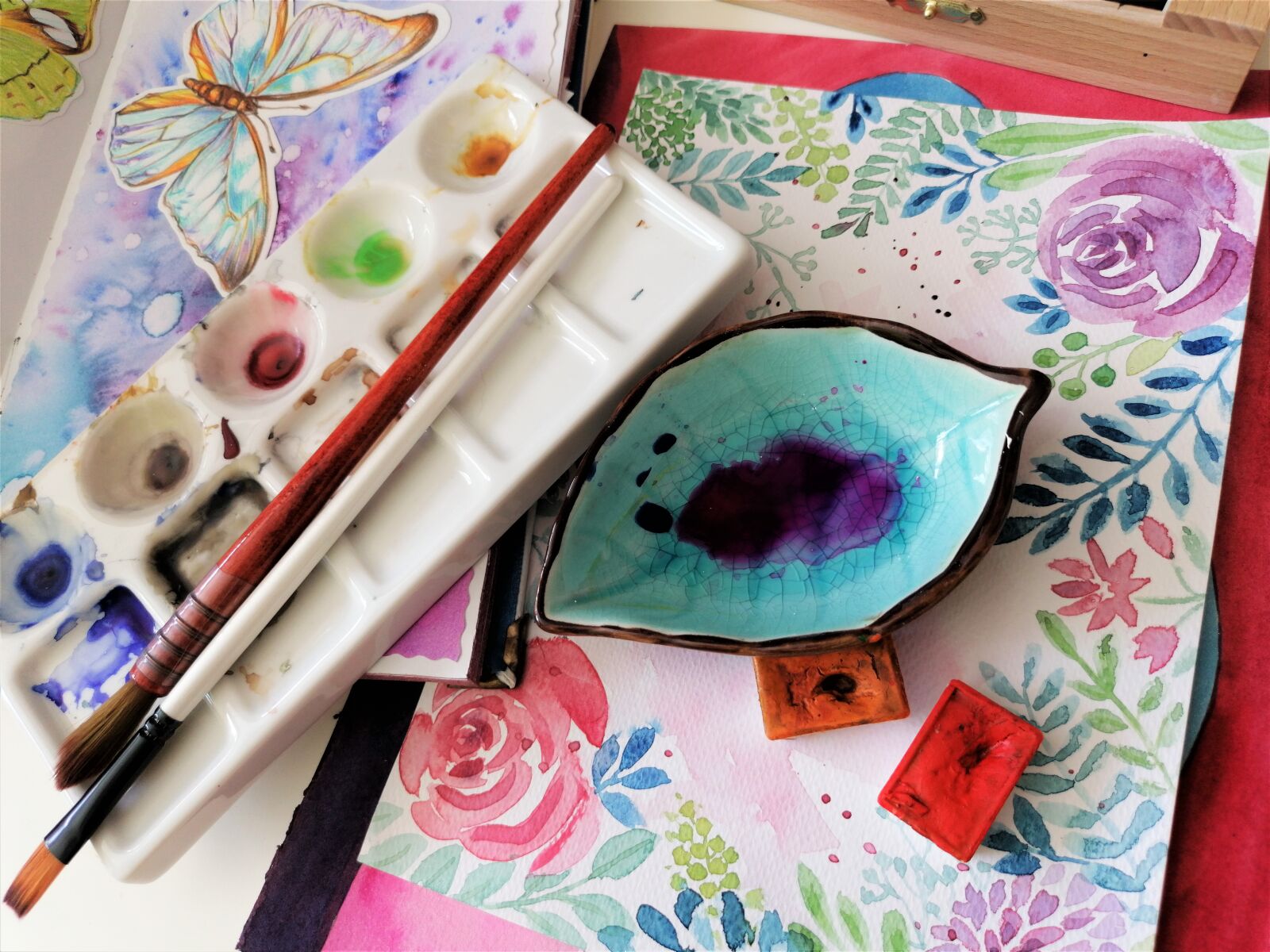 HUAWEI P30 LITE sample photo. Watercolor, painting, art photography