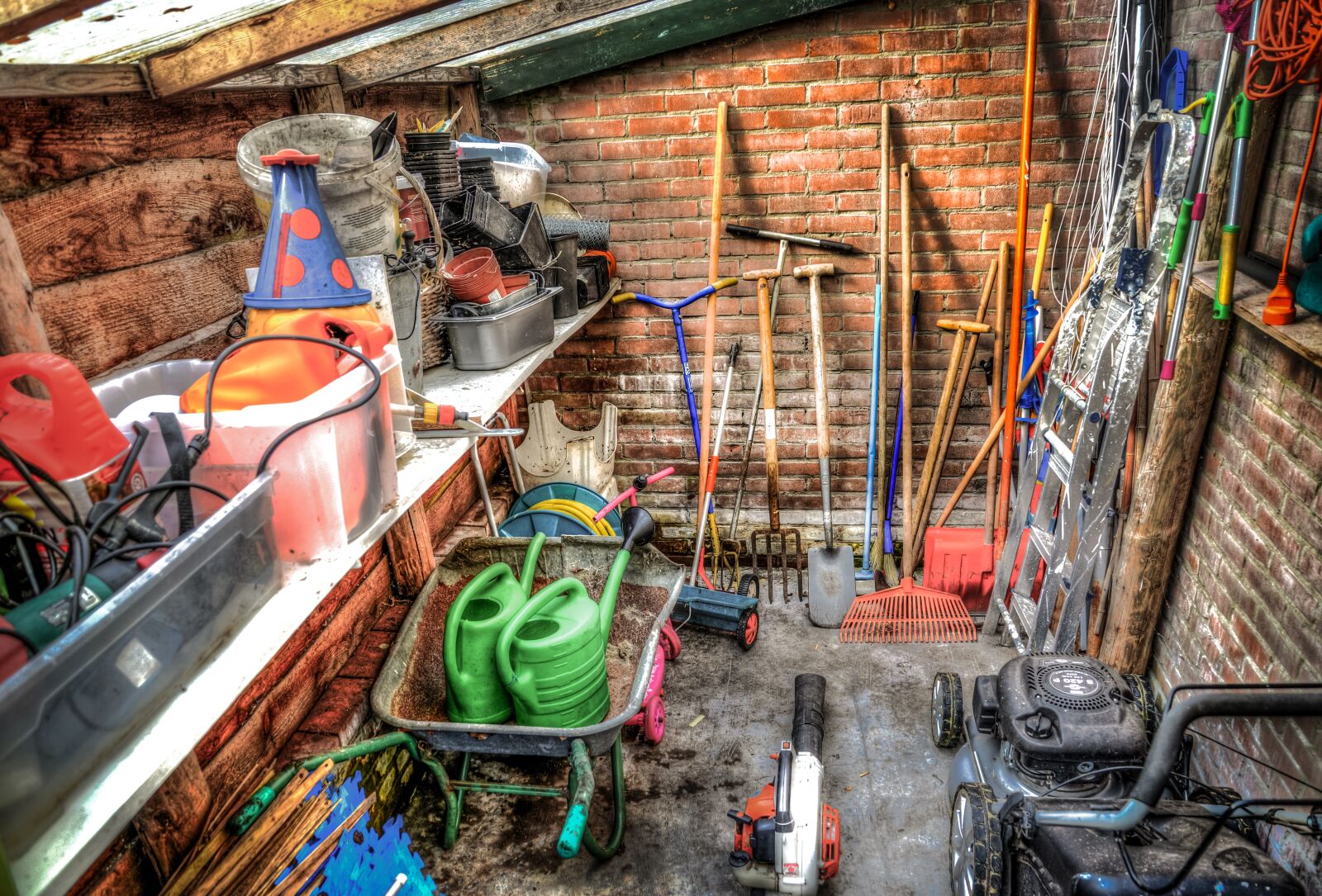 Nikon D610 sample photo. Shed, garden, tools photography
