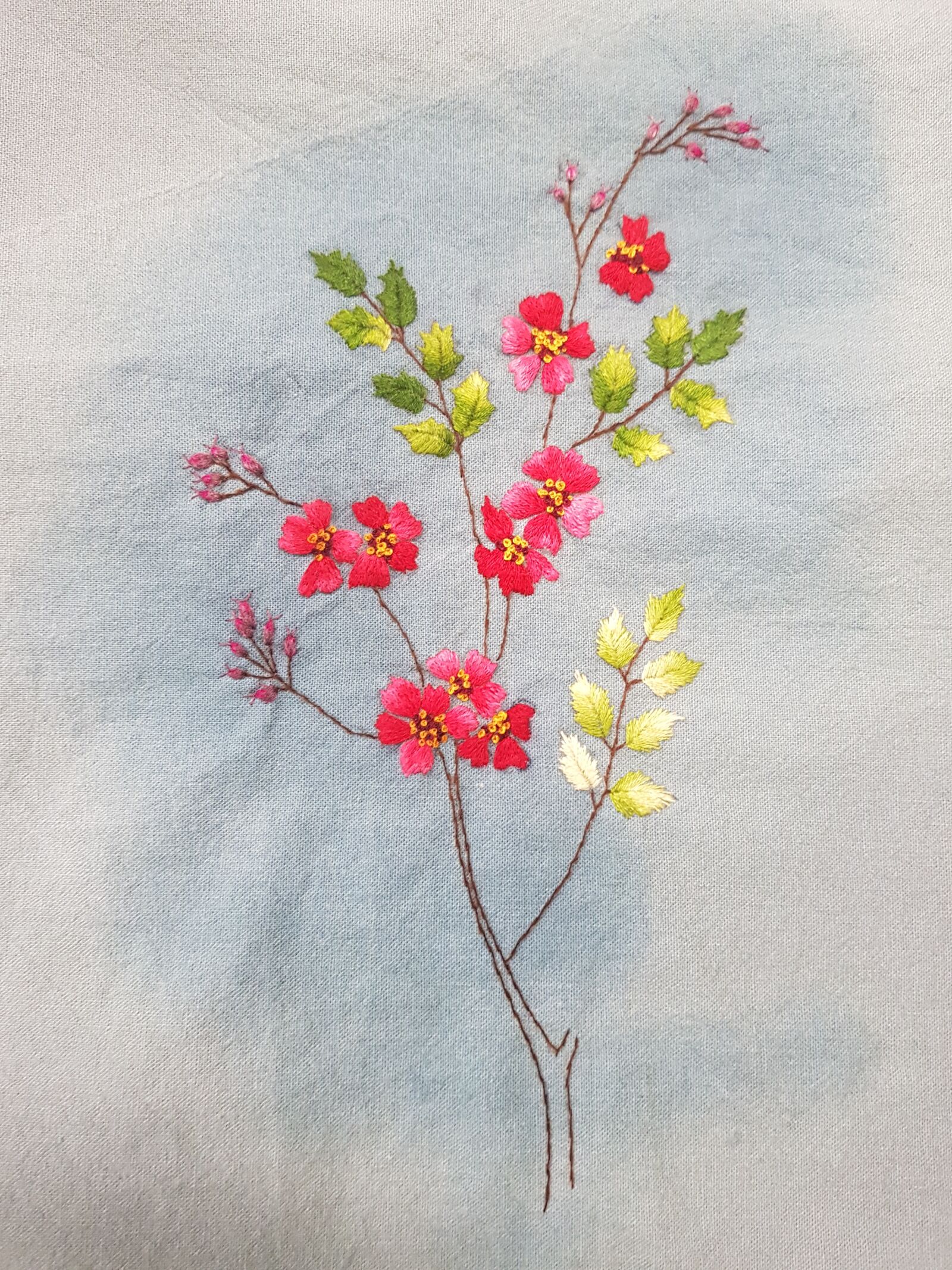 Samsung Galaxy S8 sample photo. Embroidery, flowers, thread photography