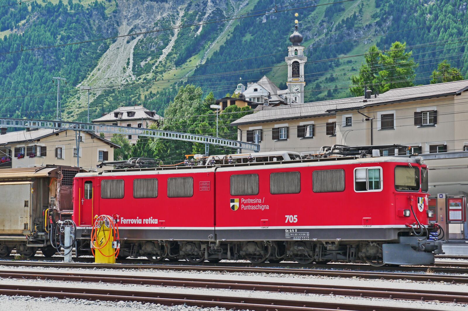 Panasonic Lumix DMC-G3 sample photo. Rhaetian railways, goods train photography