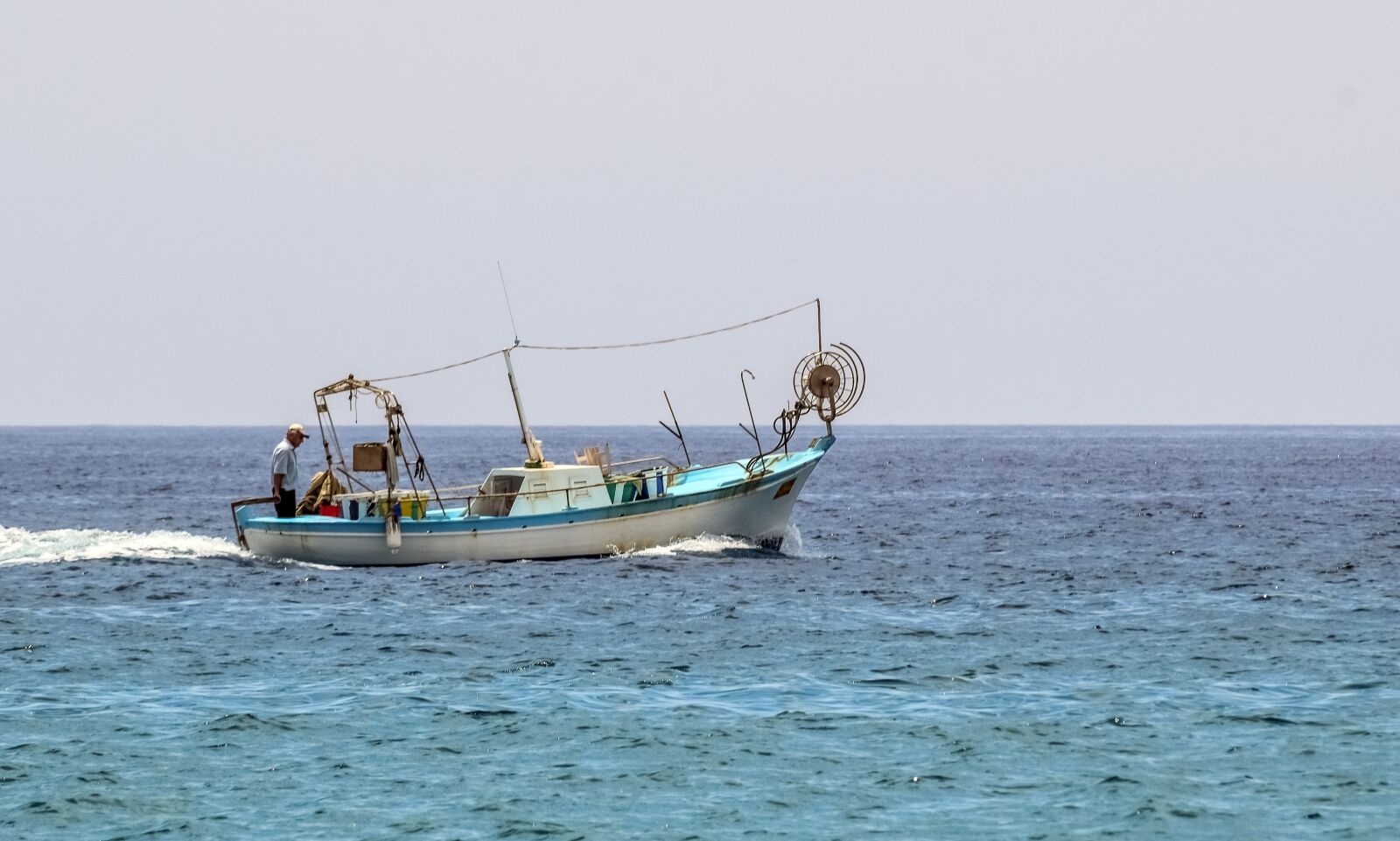 Nikon D3300 sample photo. Fishing boat, fisherman, sea photography