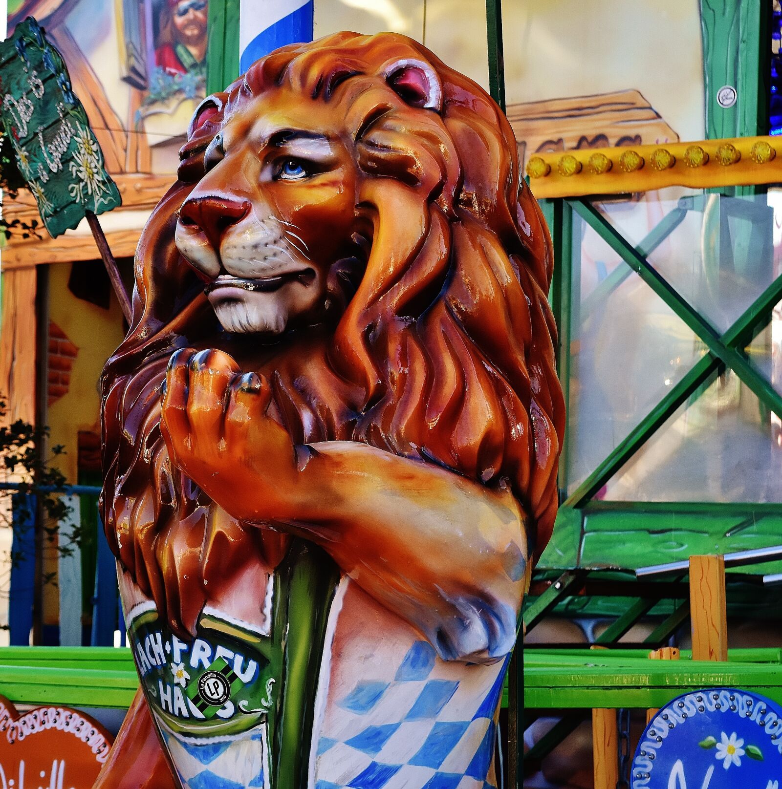 Nikon D7200 sample photo. Oktoberfest, lion, gastronomy photography