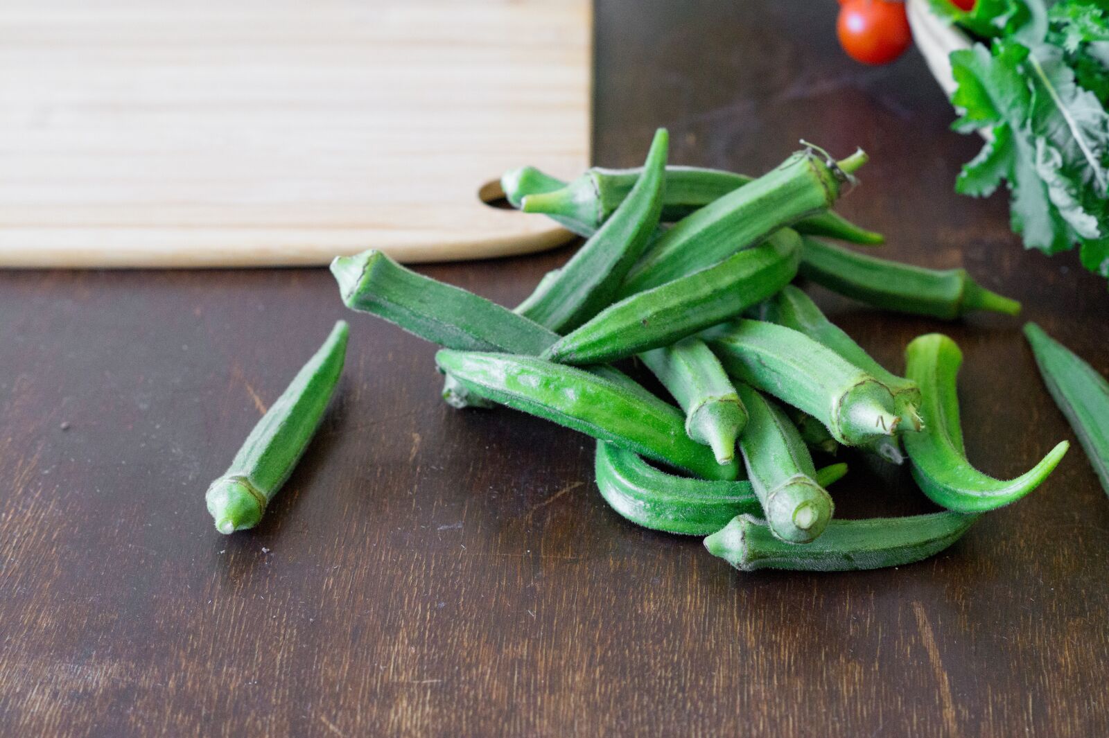 Sony SLT-A58 + Sony DT 50mm F1.8 SAM sample photo. Okra, vegetables, bio photography