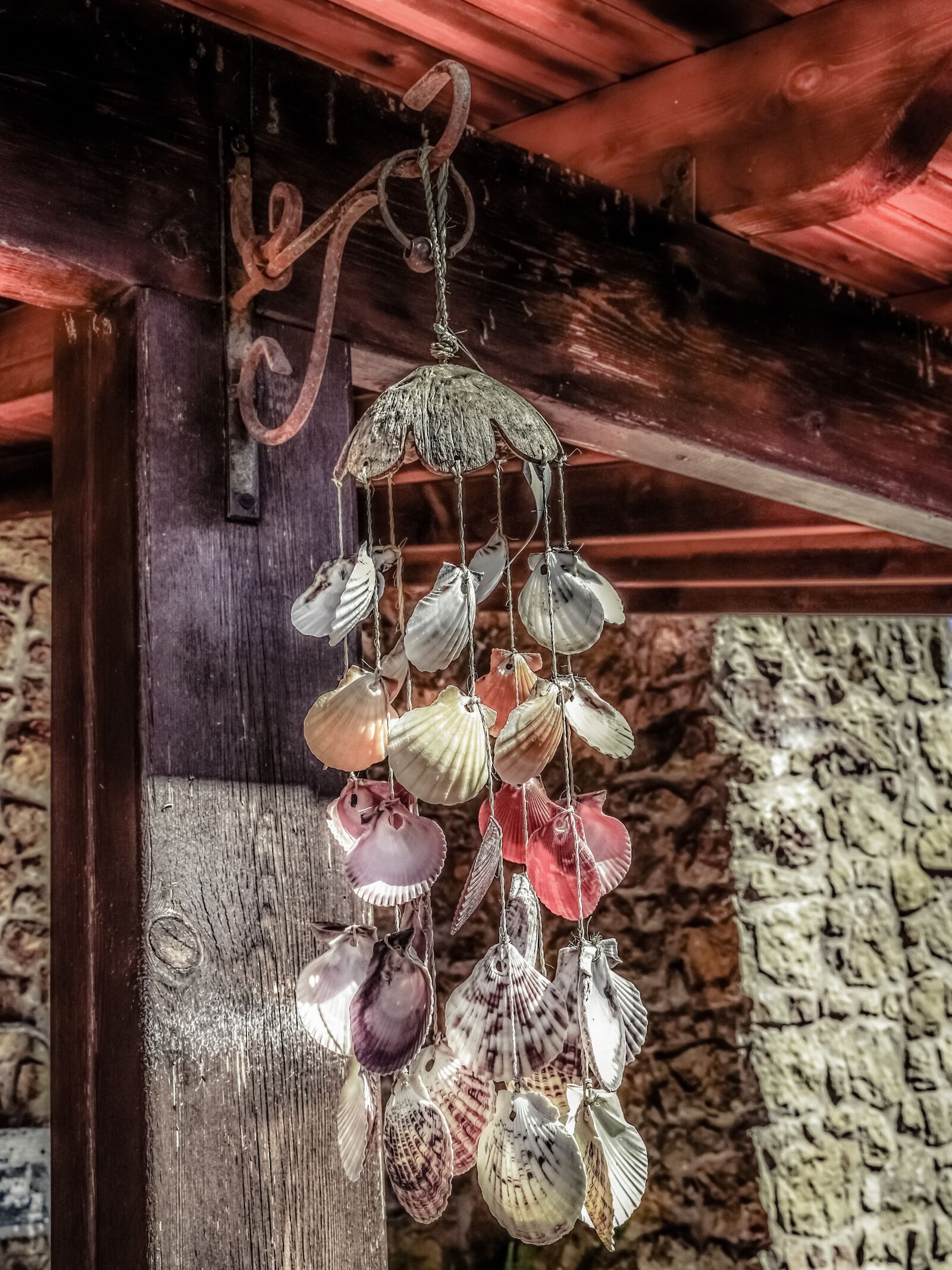 Nikon D3300 sample photo. Windspiel, shells, feng shui photography