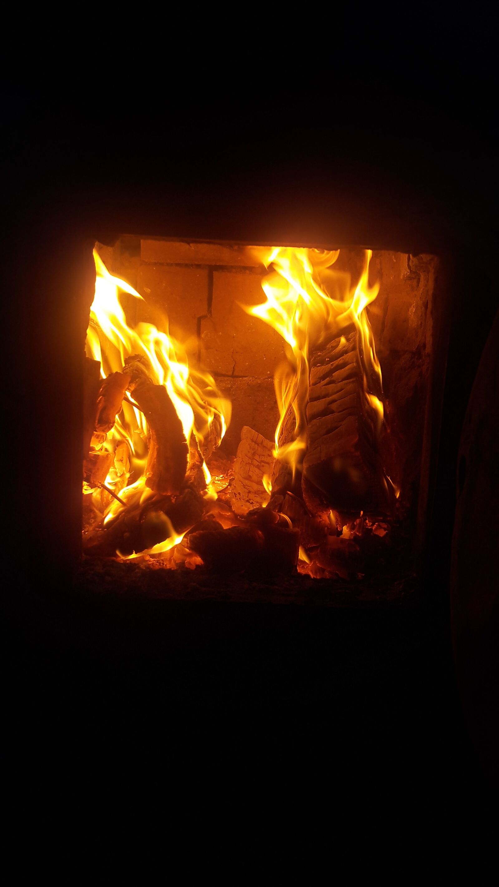 Samsung Galaxy A3(2016) sample photo. Fireplace, fire, hot photography