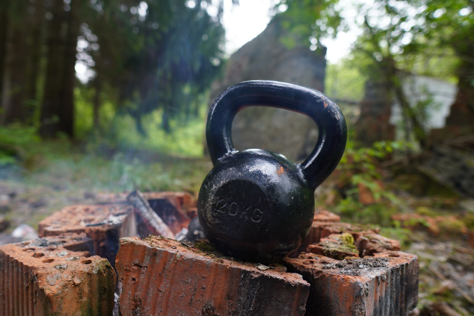 Sony a6400 + Sigma 16mm F1.4 DC DN | C sample photo. Kettlebell, trening, exercise photography