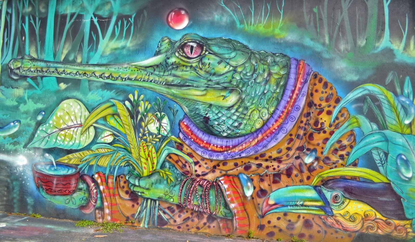 Nikon D5100 sample photo. Alligator, legends, street art photography