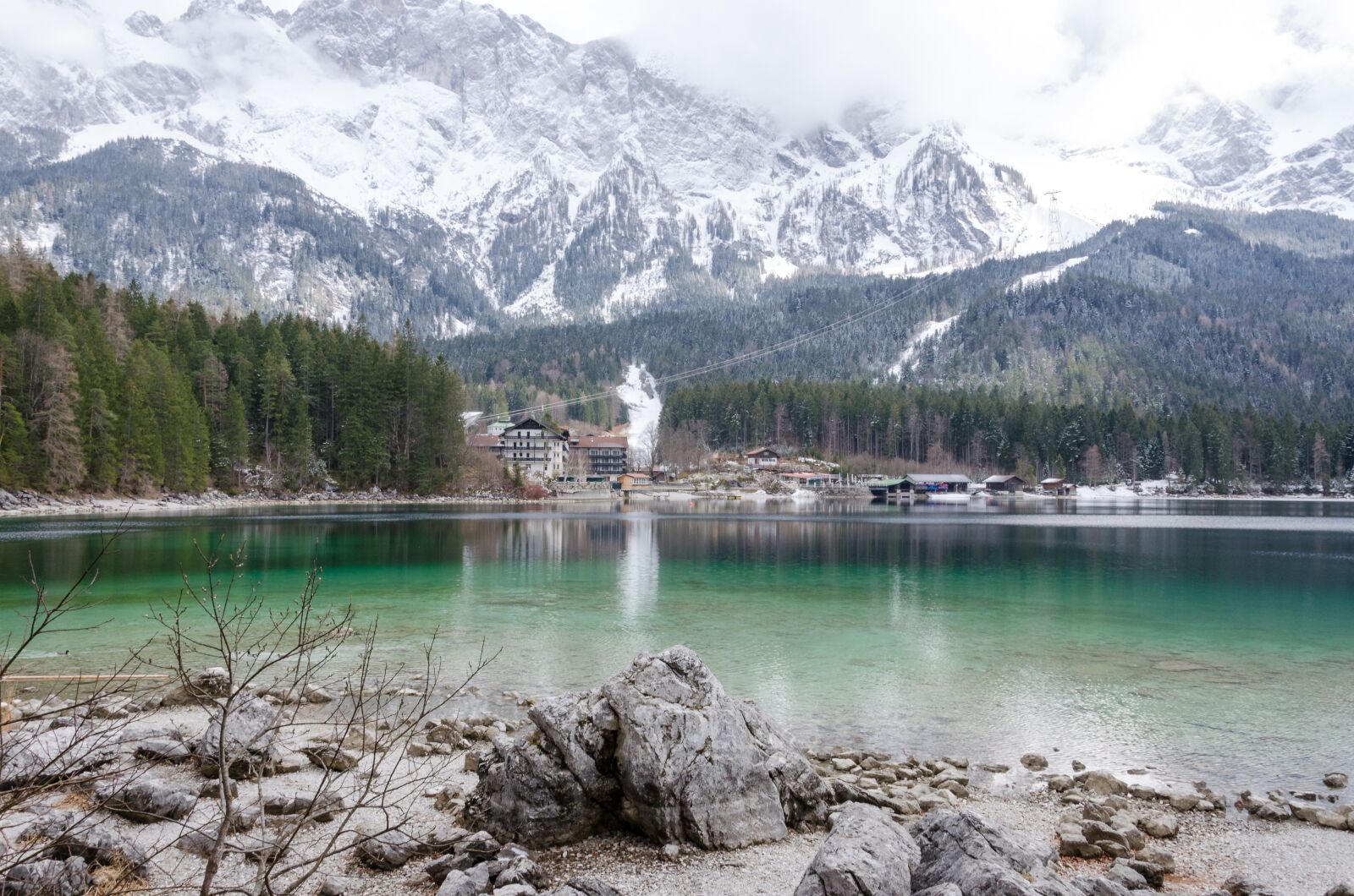 Nikon D5100 sample photo. Eibsee, mountains, landscape photography